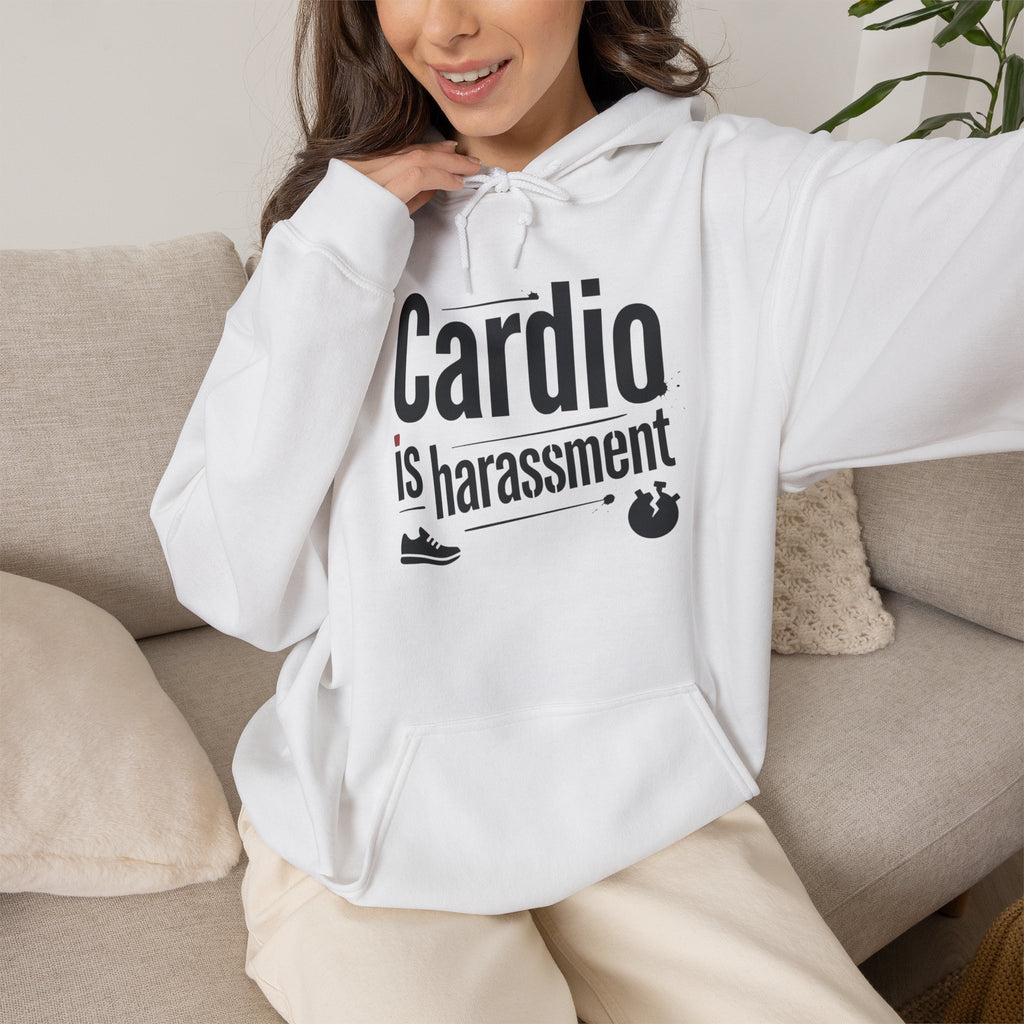 Cardio is Harassment Unisex Heavy Blend™ Hooded Sweatshirt