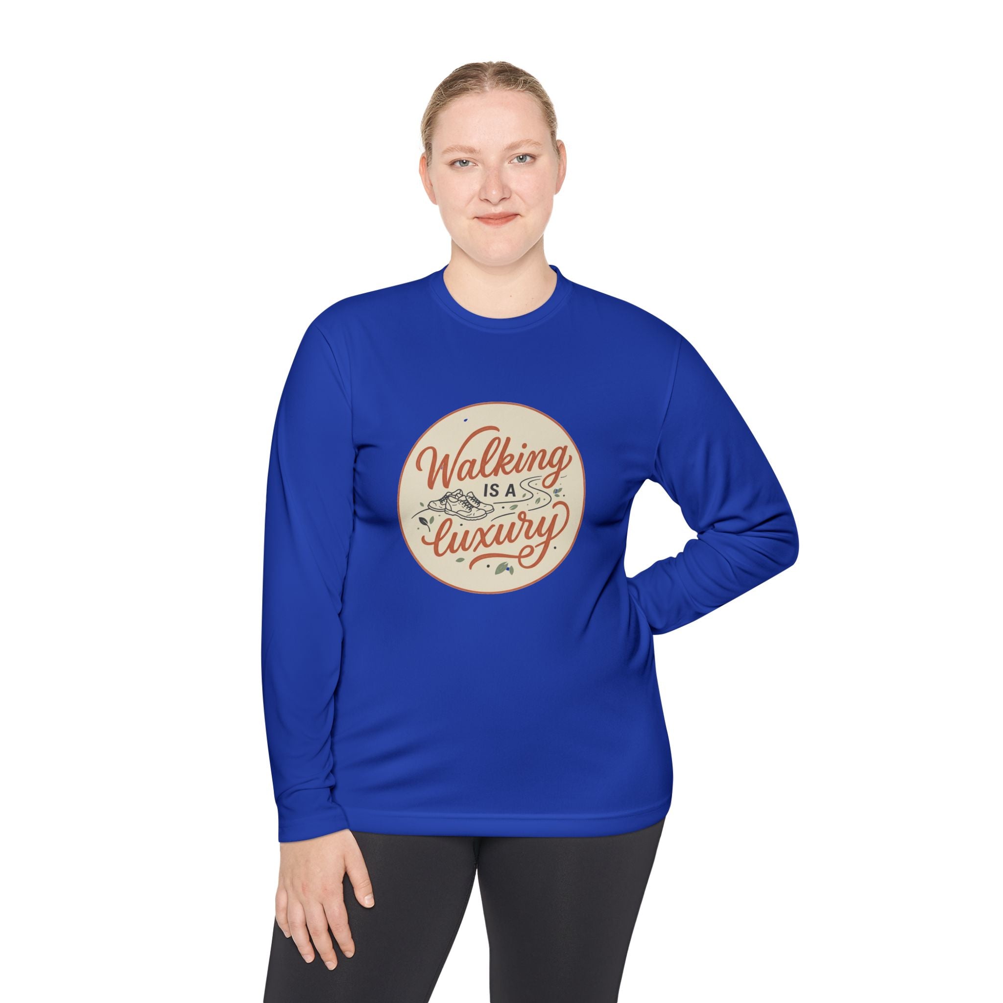 Walking is a Luxury Unisex Lightweight Long Sleeve Tee