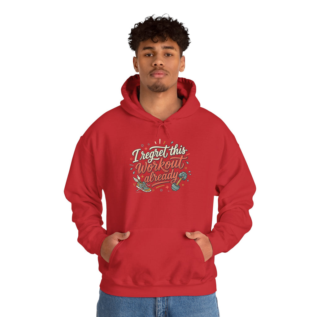 I Regret This Workout Unisex Heavy Blend™ Hooded Sweatshirt