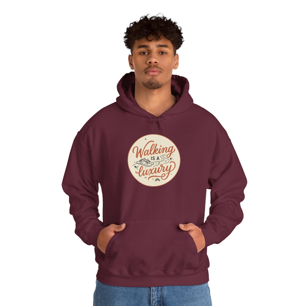 Walking is a Luxury Unisex Heavy Blend™ Hooded Sweatshirt