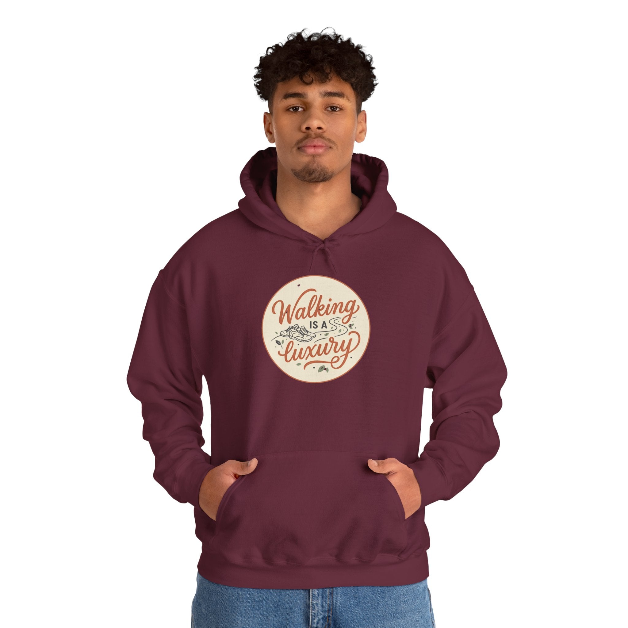 Walking is a Luxury Unisex Heavy Blend™ Hooded Sweatshirt