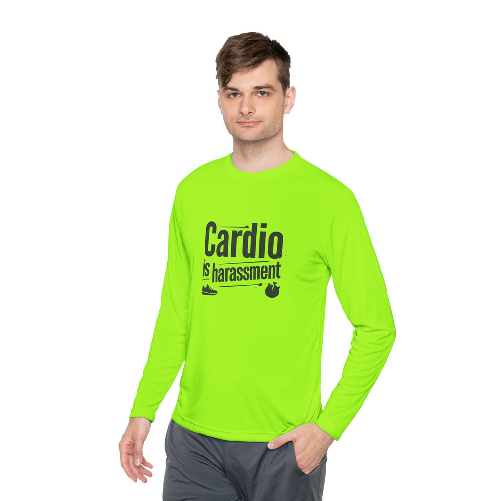 Cardio is Harassment Unisex Lightweight Long Sleeve Tee