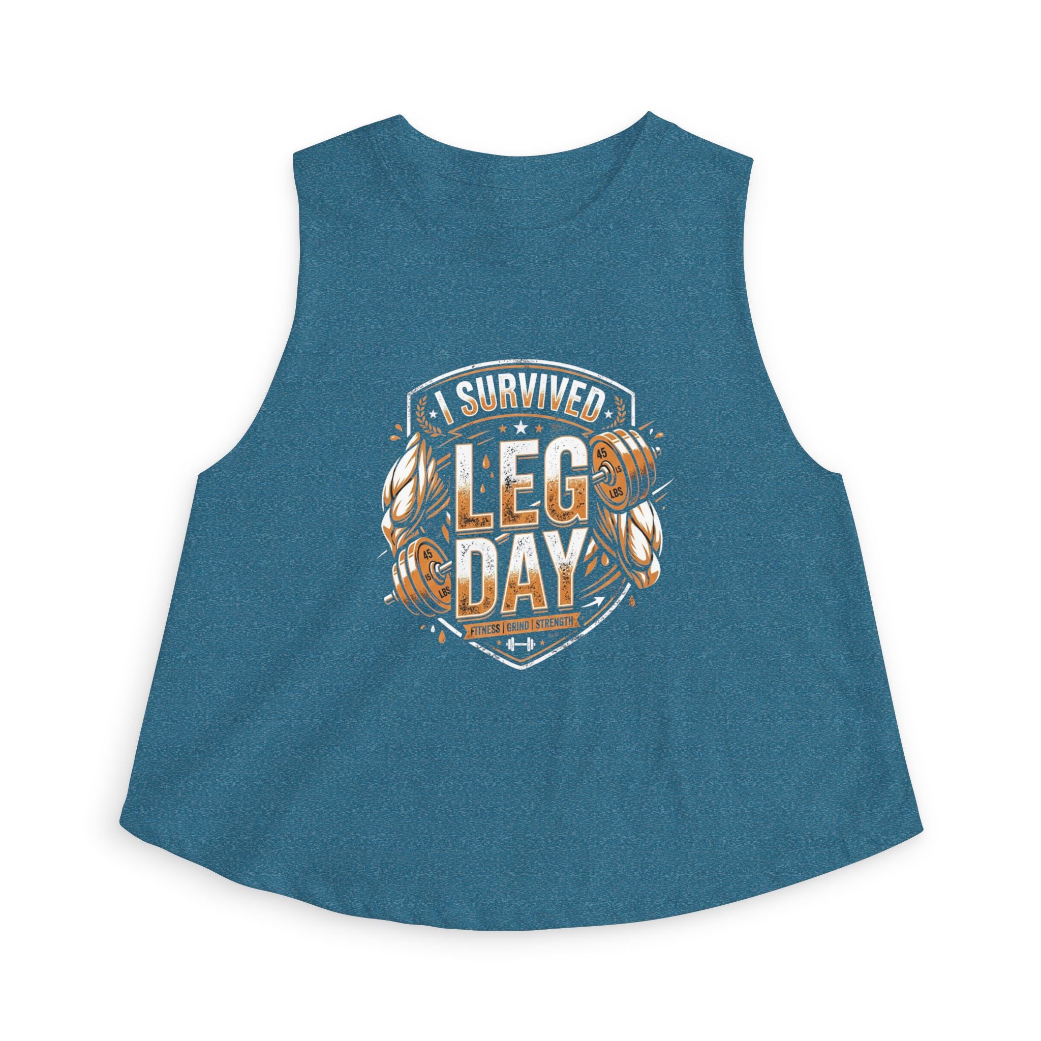 I Survived Leg Day Women's Crop Top