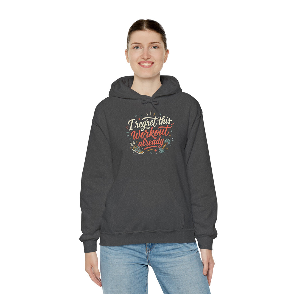 I Regret This Workout Unisex Heavy Blend™ Hooded Sweatshirt