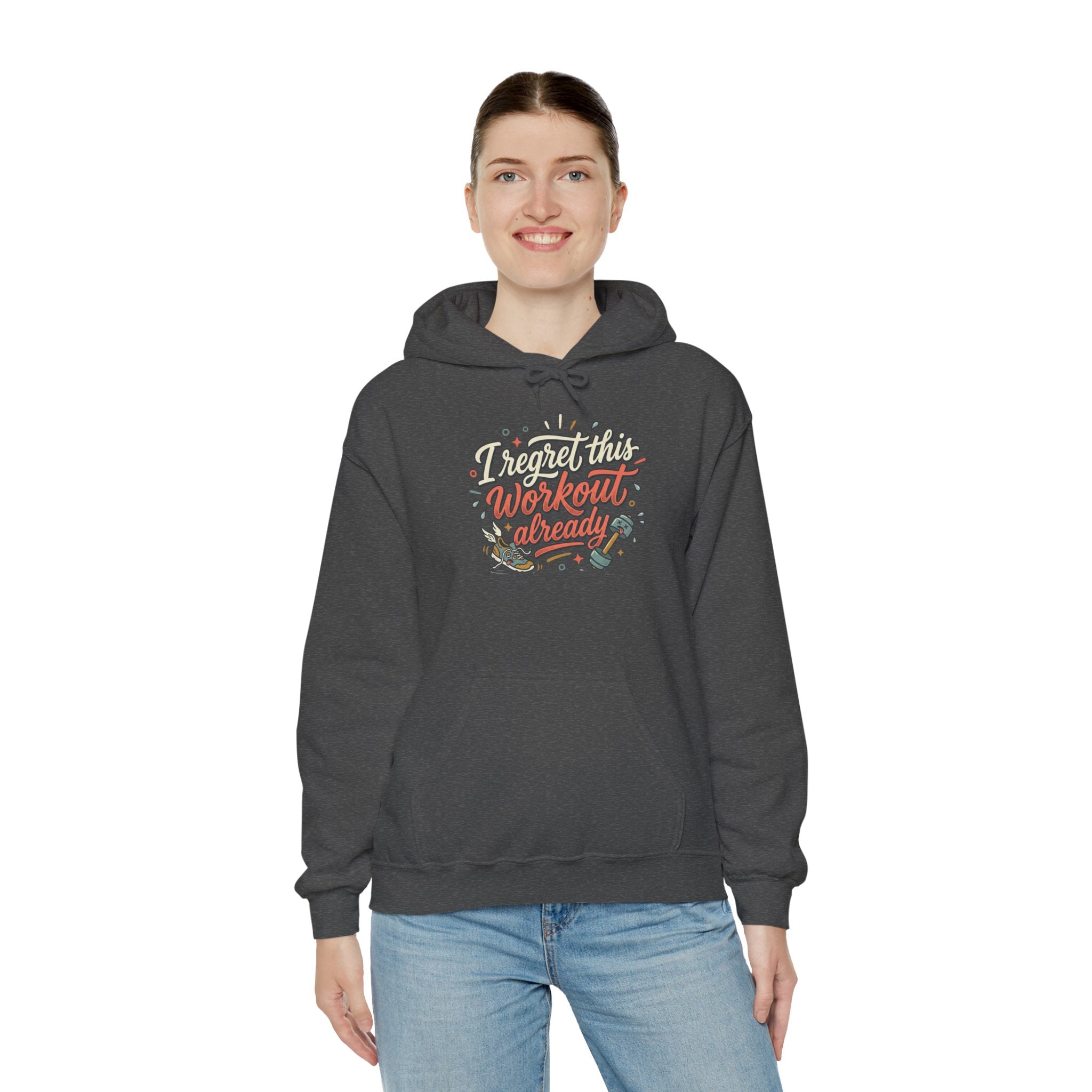 I Regret This Workout Unisex Heavy Blend™ Hooded Sweatshirt