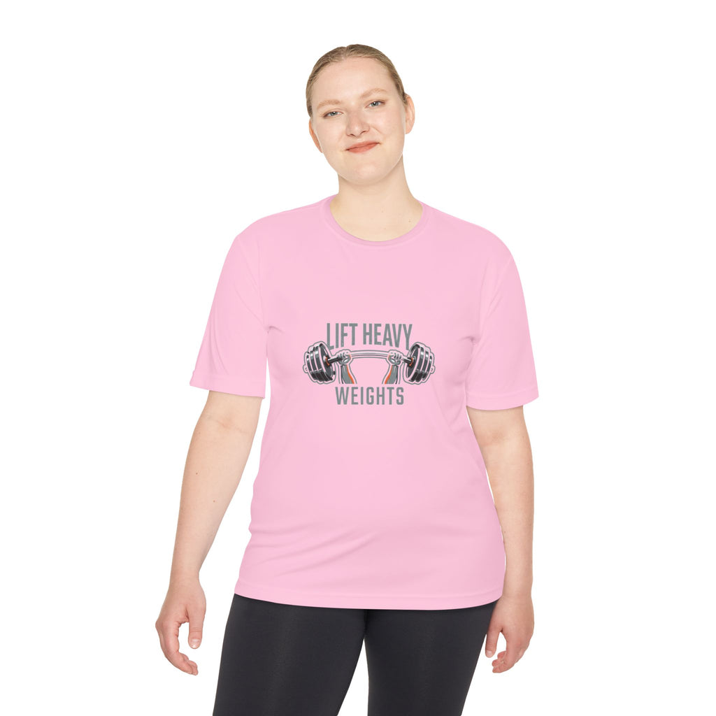 Lift Heavy Weights Unisex Moisture Wicking Tee