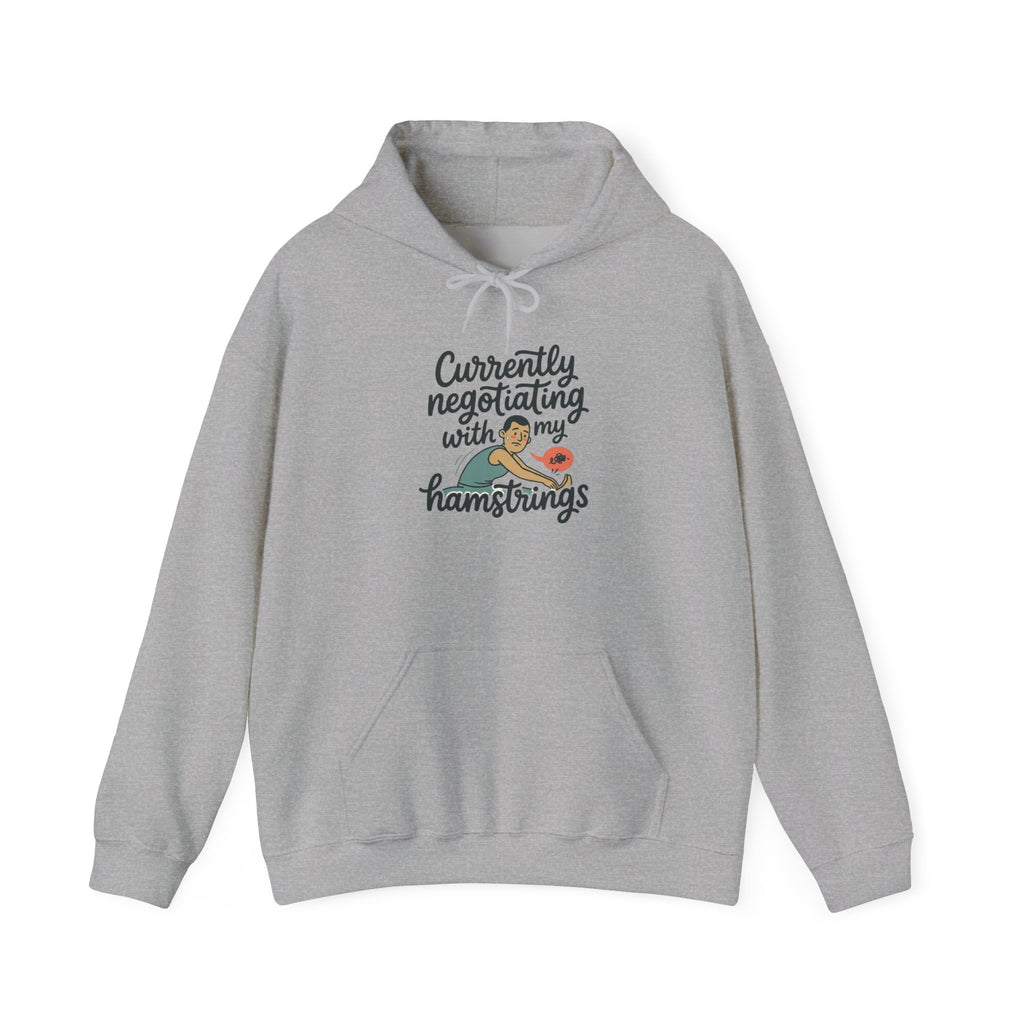 Currently Negotiating with my Hamstrings Unisex Heavy Blend™ Hooded Sweatshirt