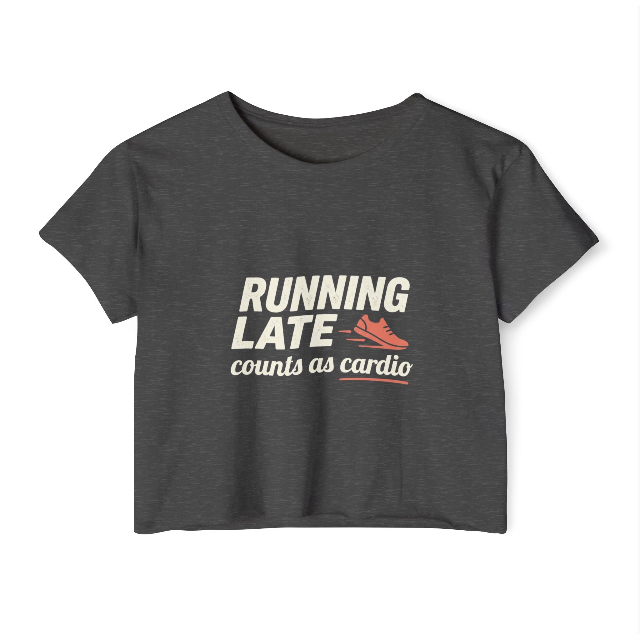 Running Late Counts as Cardio Women's Festival Crop Top