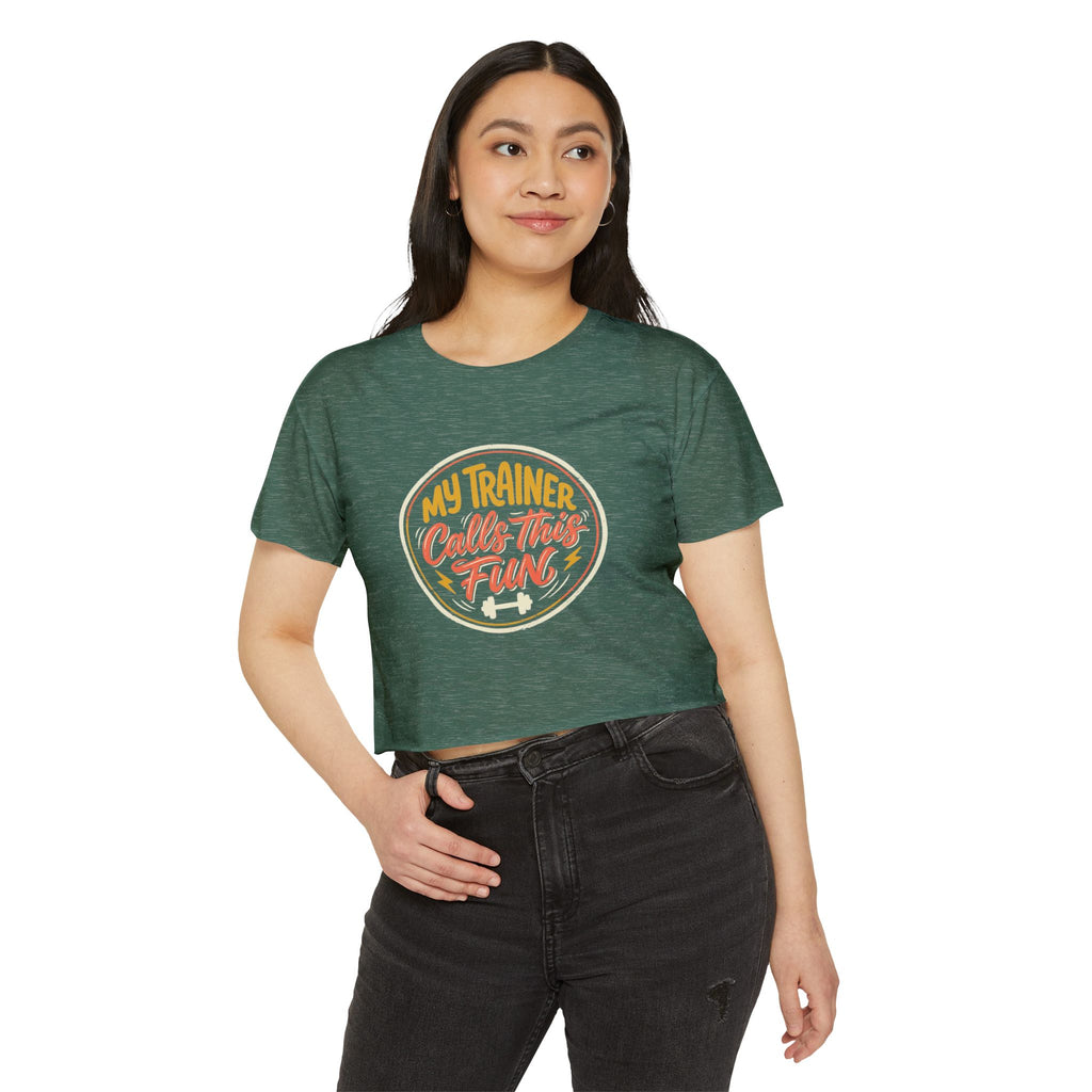 My Trainer Calls This Fun Women's Festival Crop Top