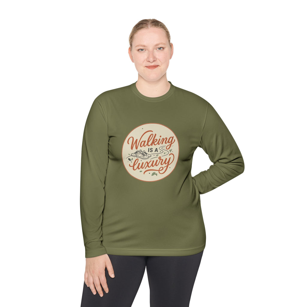 Walking is a Luxury Unisex Lightweight Long Sleeve Tee