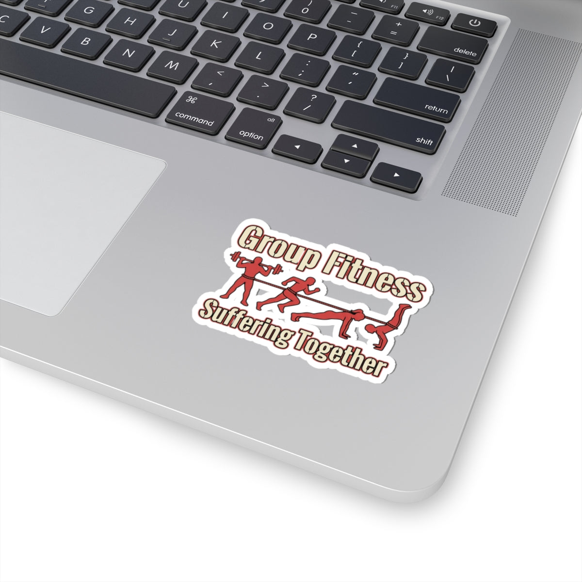 Group Fitness Suffering Together Kiss-Cut Stickers