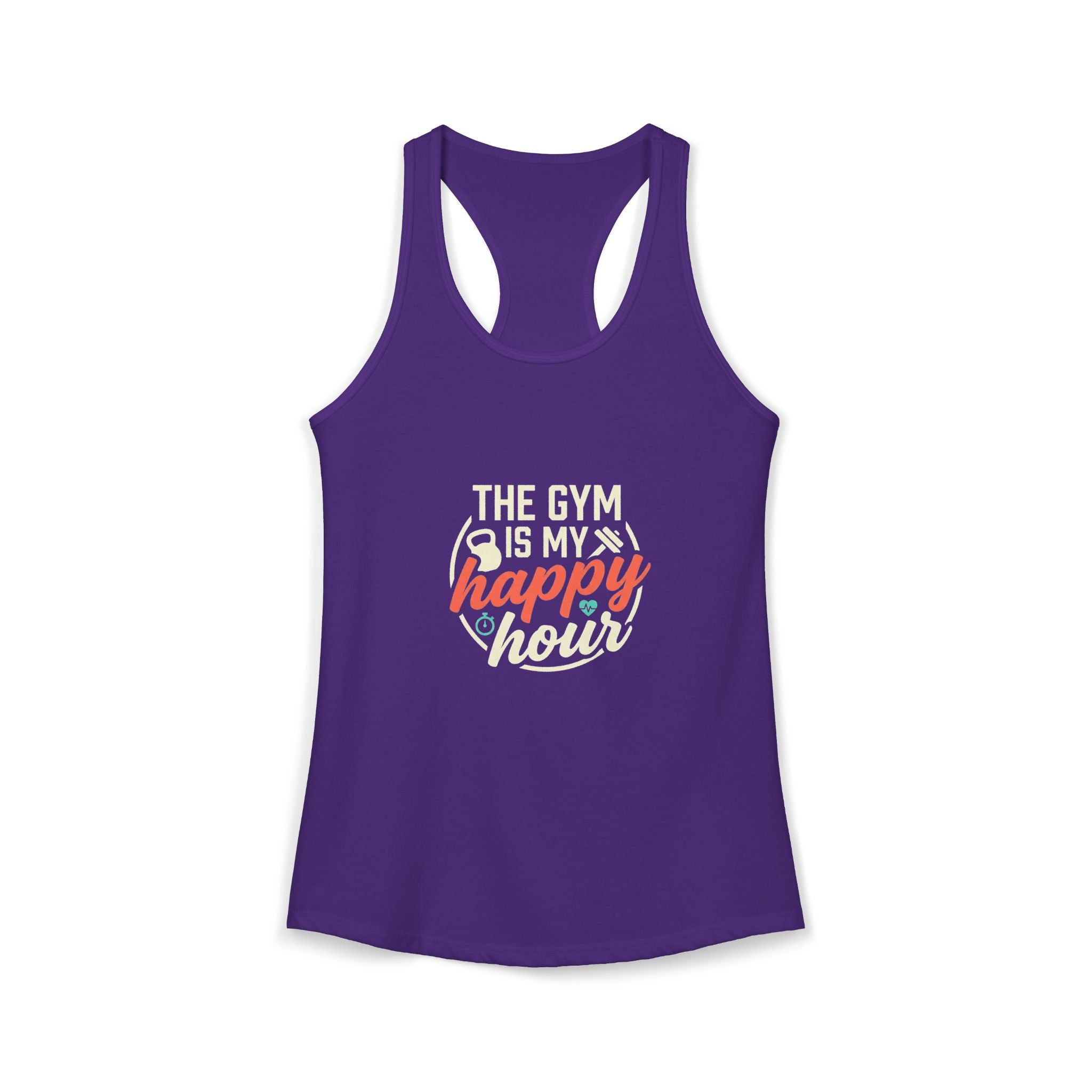 The Gym is My Happy Hour Women's Ideal Racerback Tank