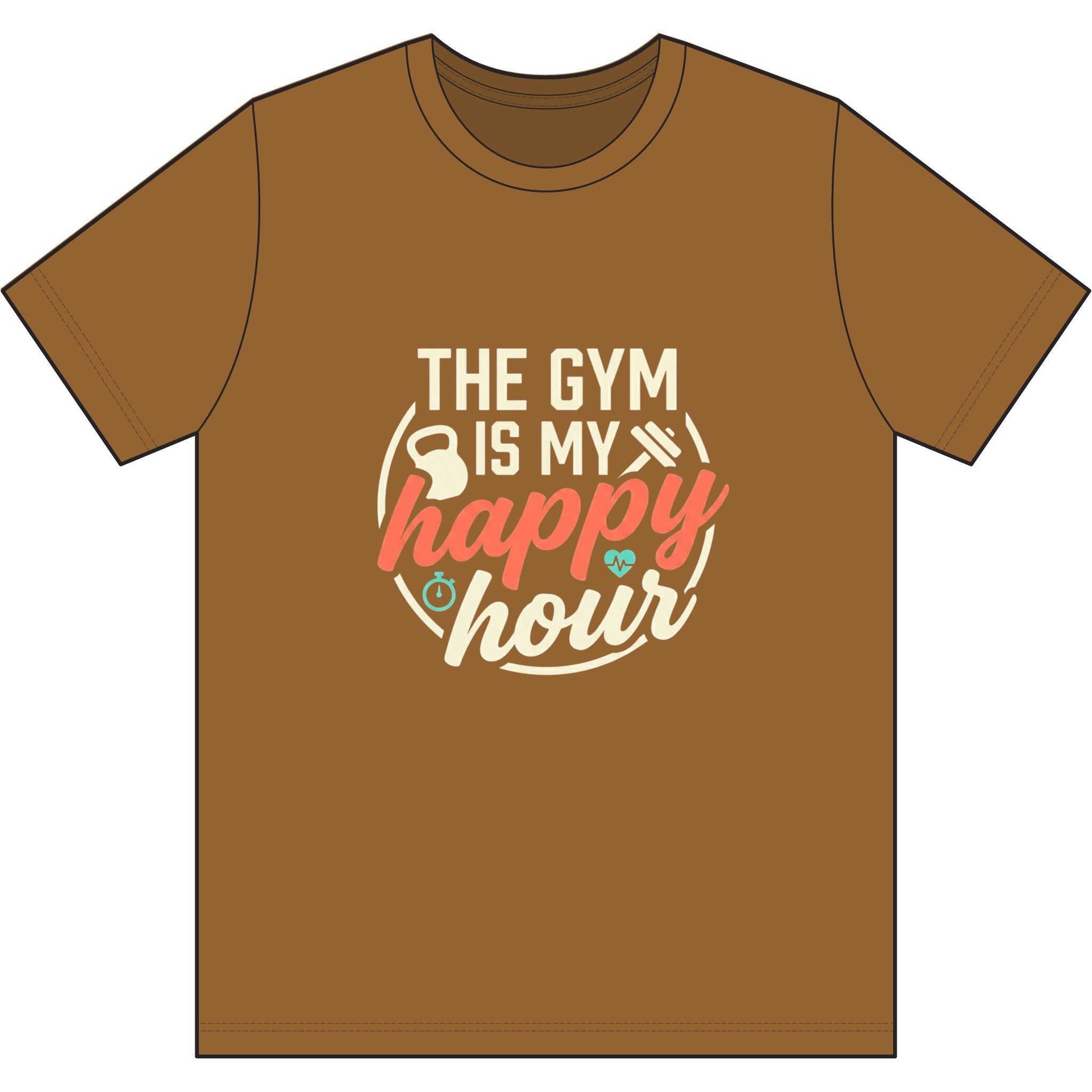 The Gym is My Happy Hour Dri-Power 100% Polyester T-Shirt