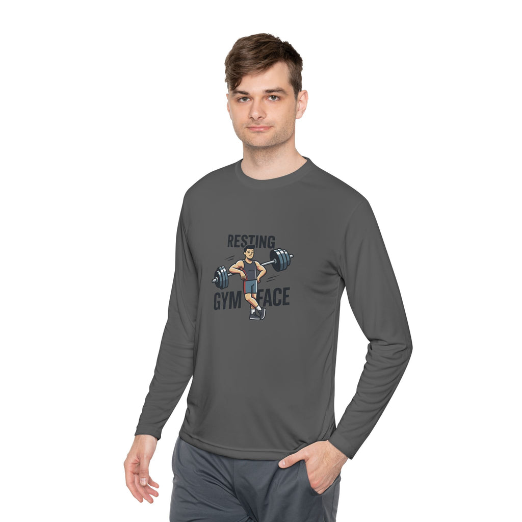 Resting Gym Face Unisex Lightweight Long Sleeve Tee
