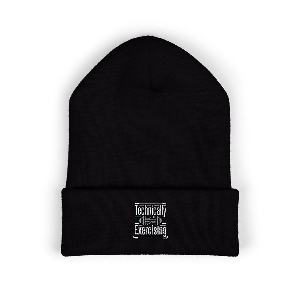 Technically Exercising Classic Cuffed Beanie (Embroidery)