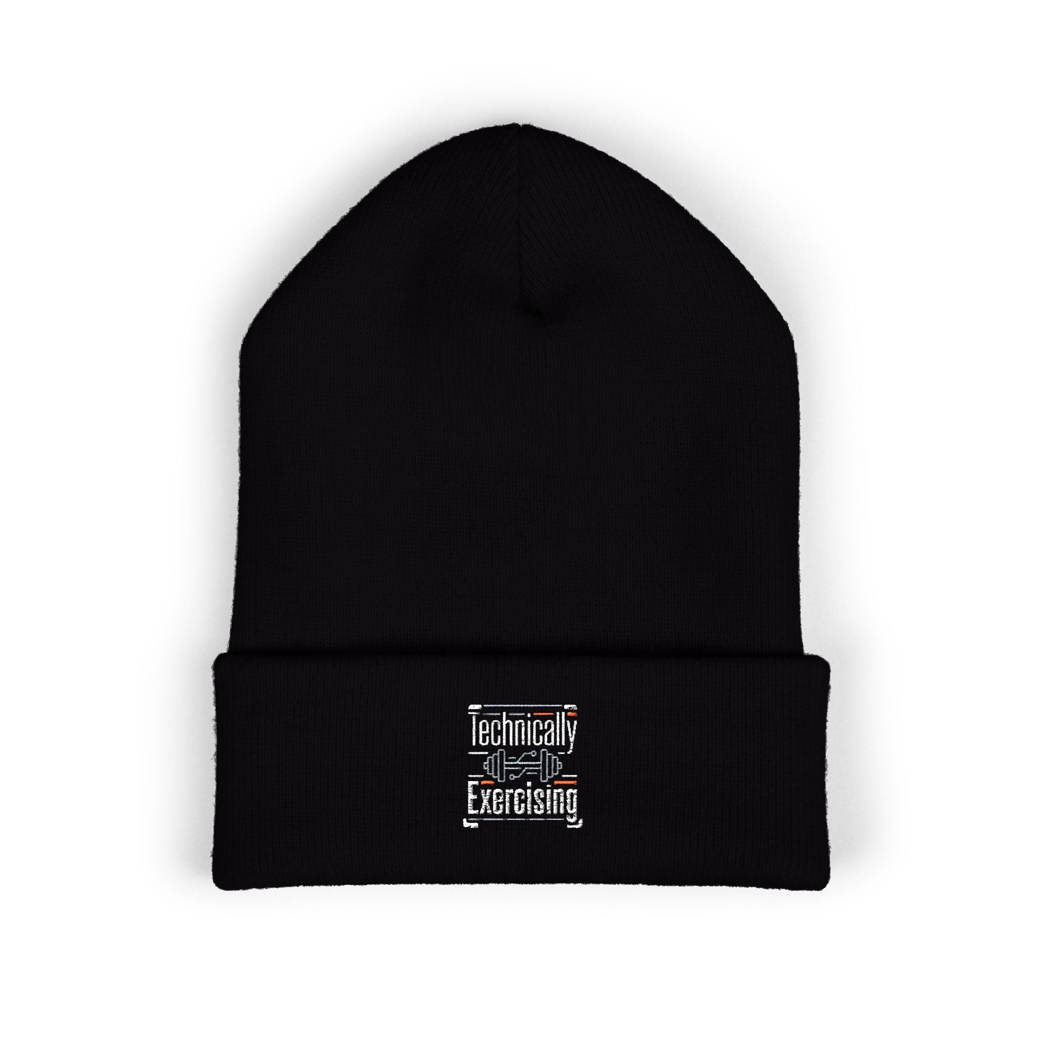 Technically Exercising Classic Cuffed Beanie (Embroidery)