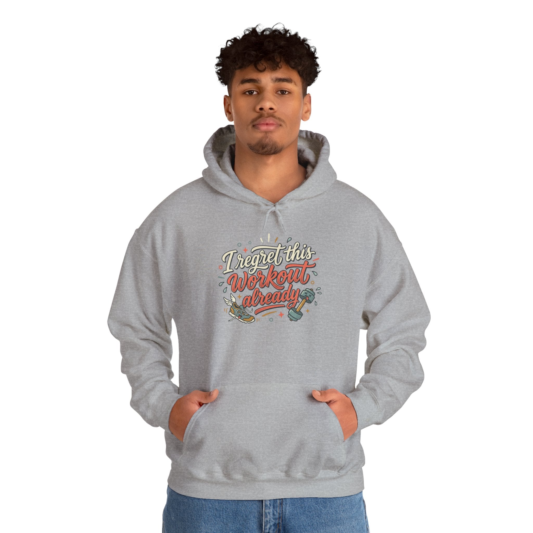 I Regret This Workout Unisex Heavy Blend™ Hooded Sweatshirt