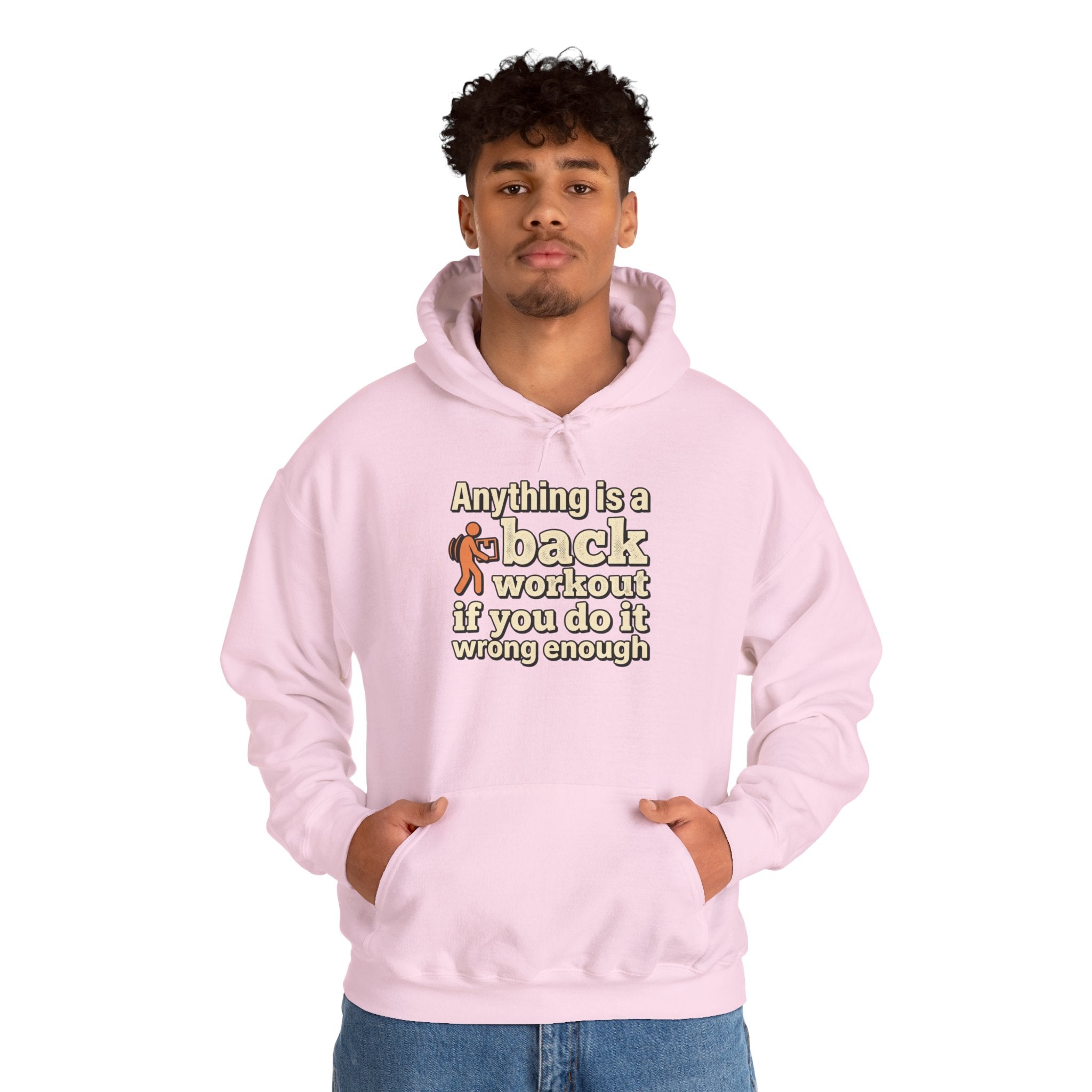 Anything is a Back Workout Unisex Heavy Blend™ Hooded Sweatshirt