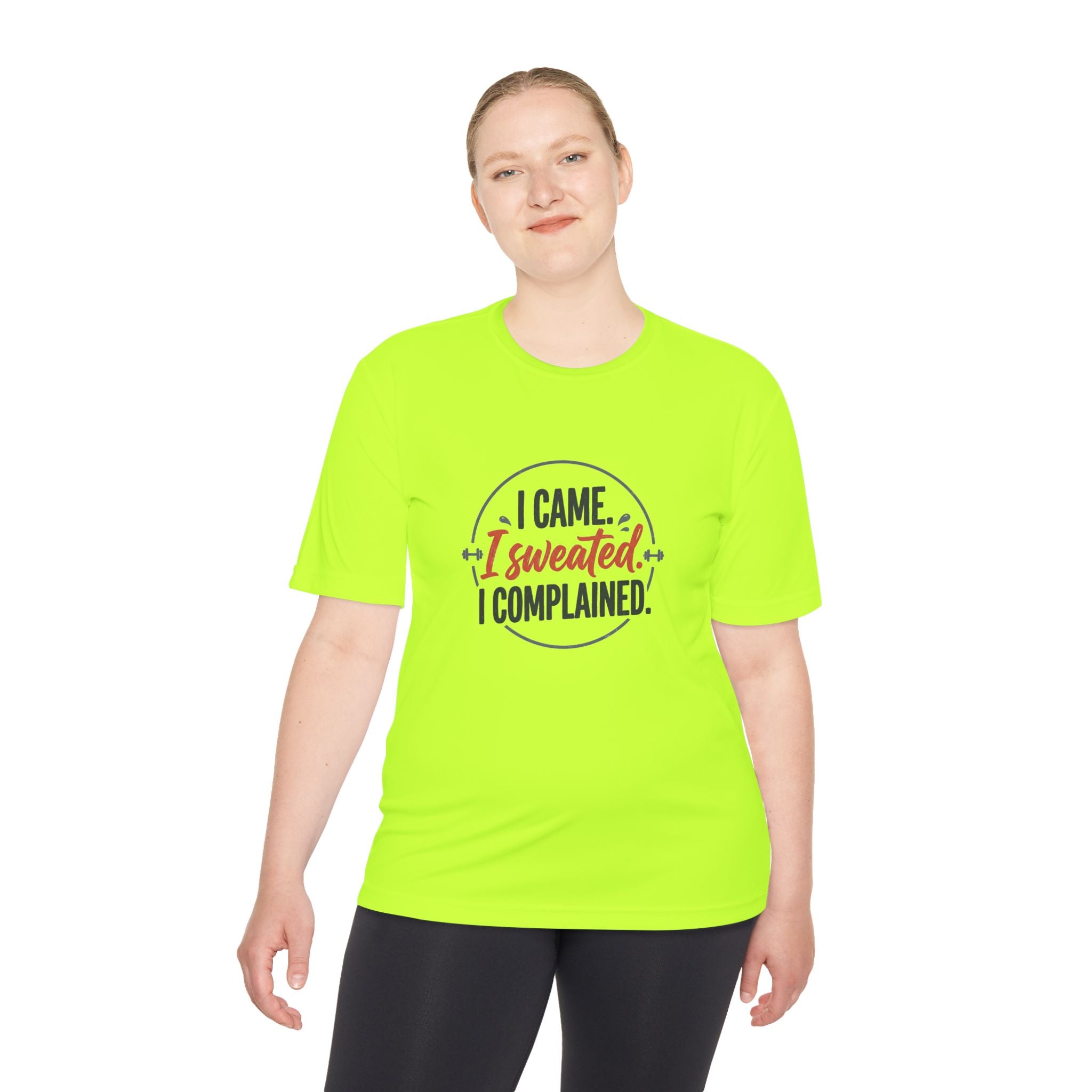 I Came I Sweated I Complained Unisex Moisture Wicking Tee