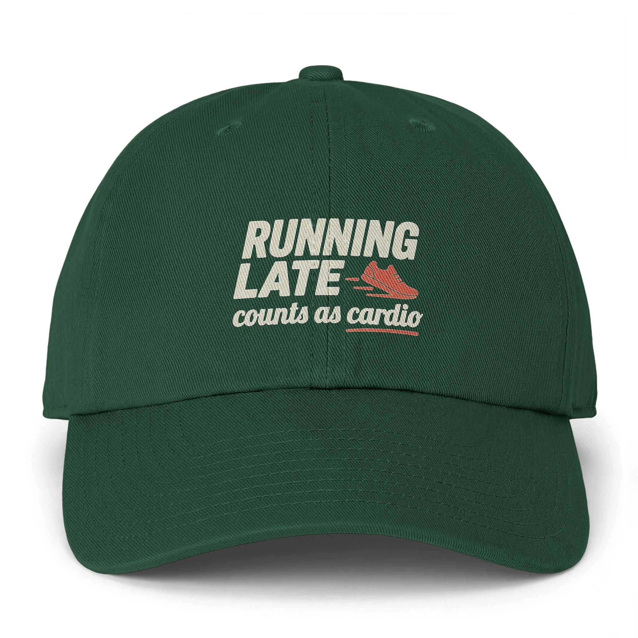 Running Late Counts as Cardio Clean Up Cap
