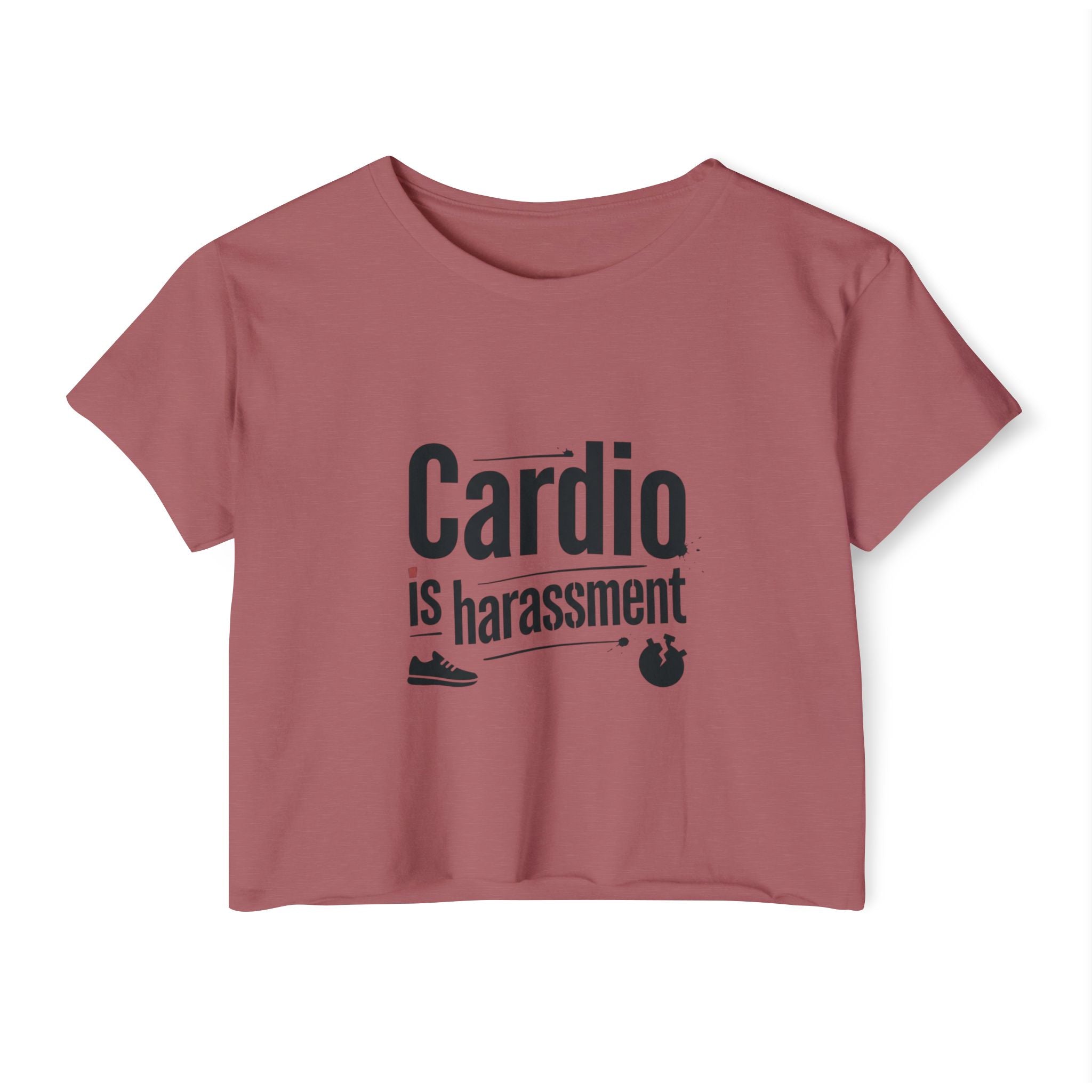 Cardio is Harassment Women's Festival Crop Top