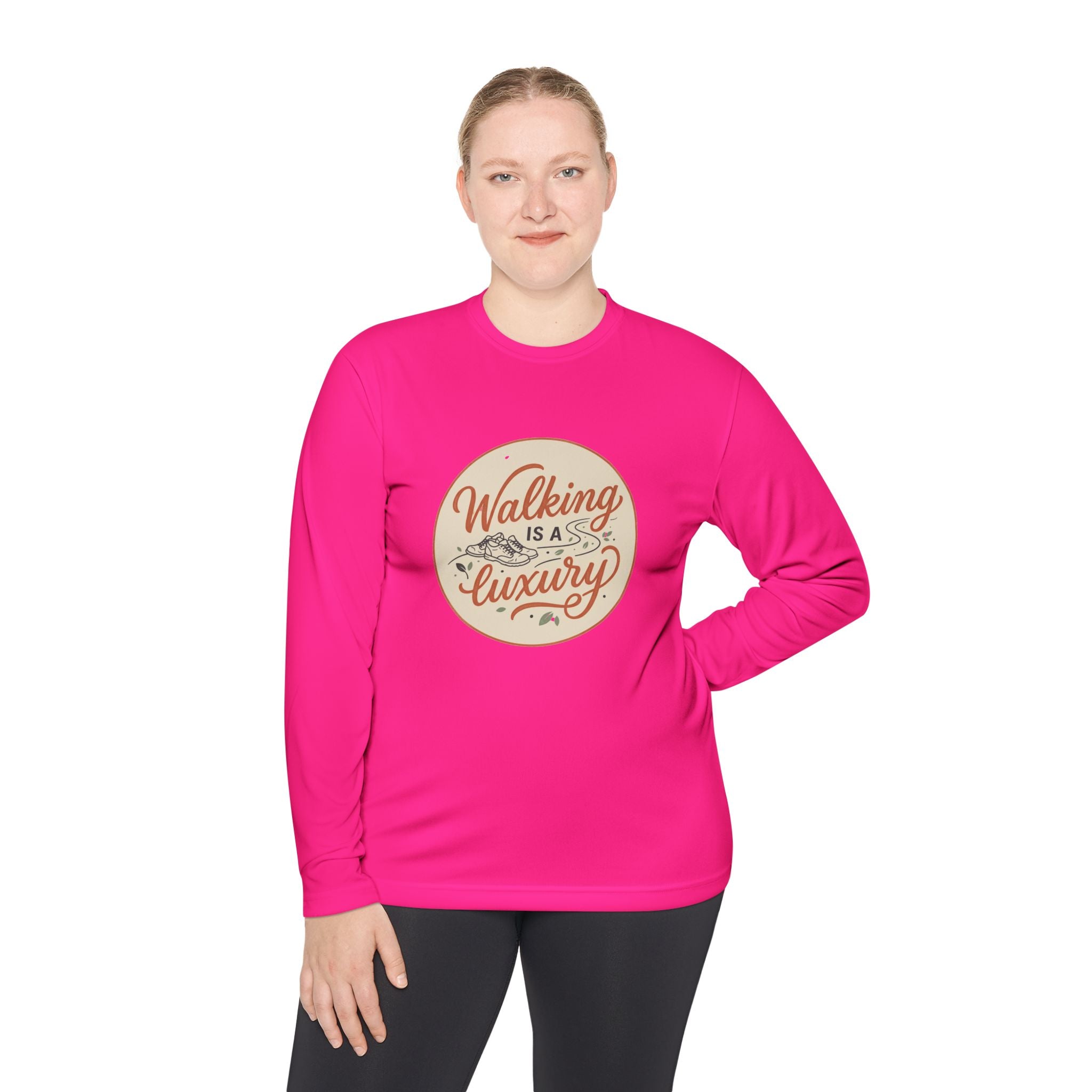 Walking is a Luxury Unisex Lightweight Long Sleeve Tee