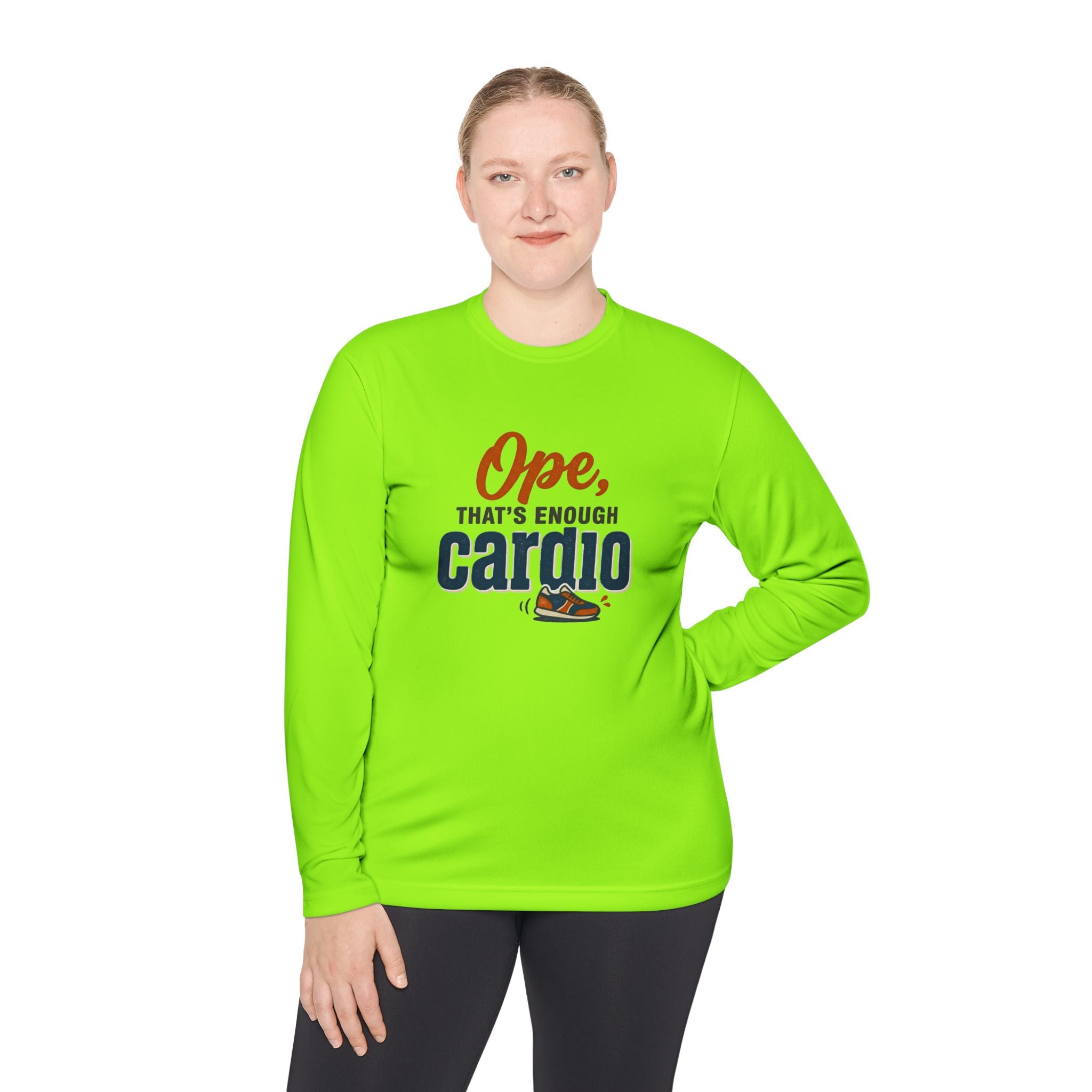Ope, That's Enough Cardio Unisex Lightweight Long Sleeve Tee