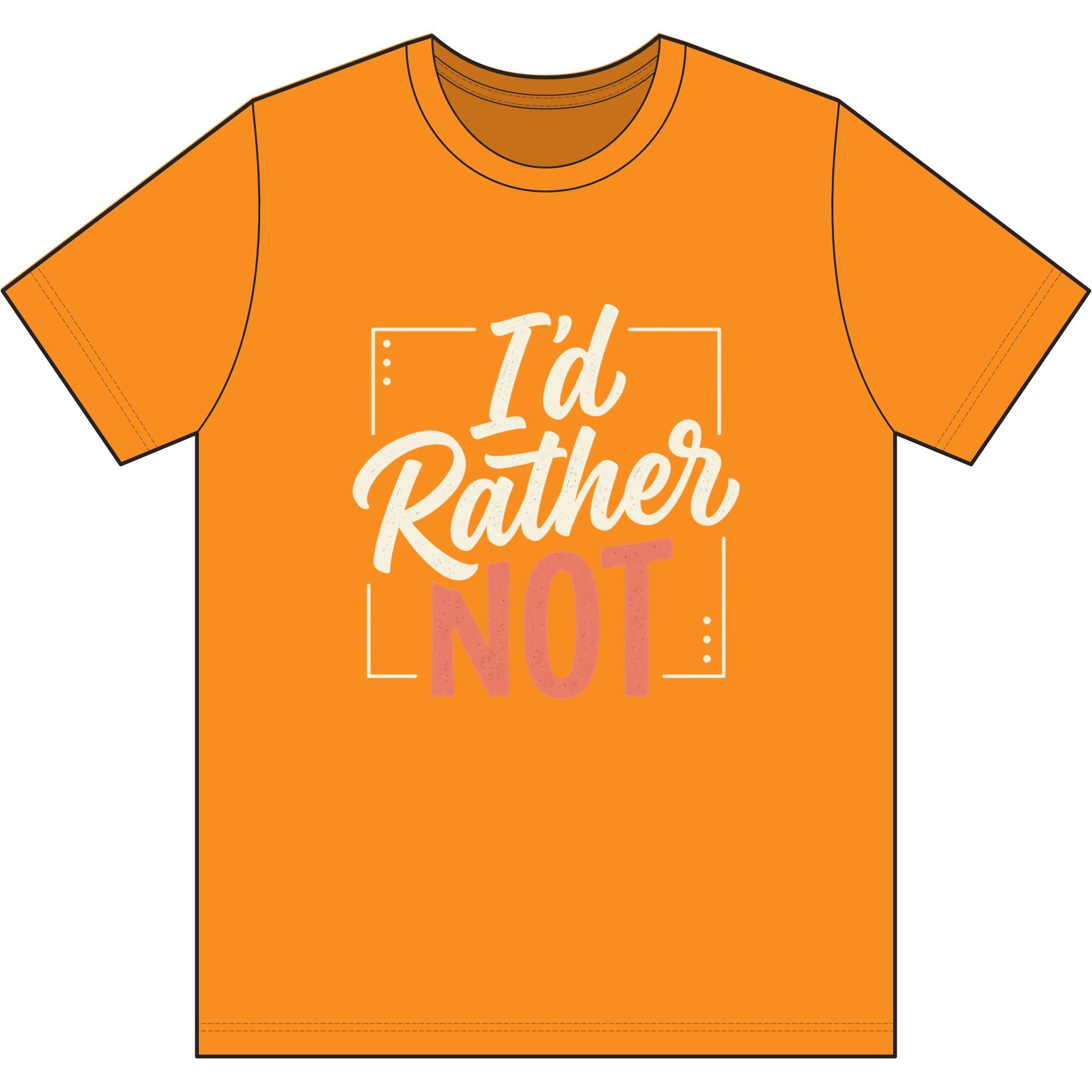I'd Rather Not Dri-Power 100% Polyester T-Shirt