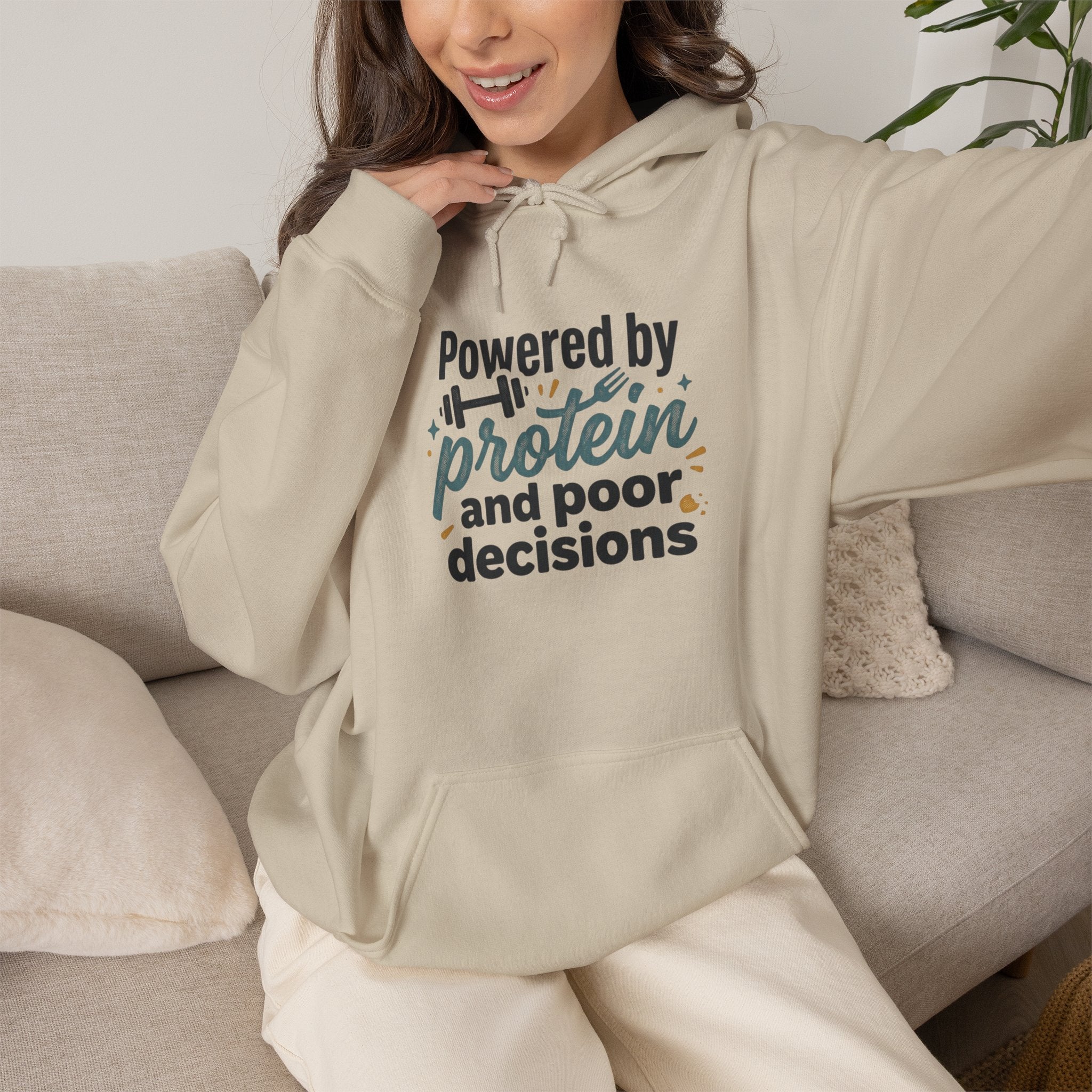 Powered by Protein Unisex Heavy Blend™ Hooded Sweatshirt