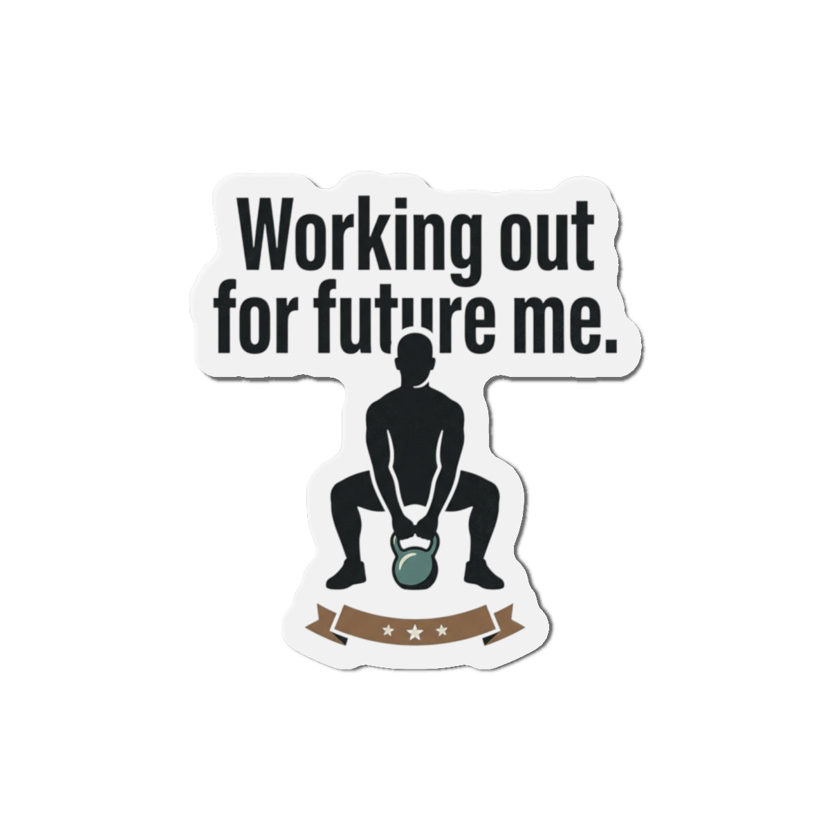 Working Out For Future Me Die-Cut Magnets