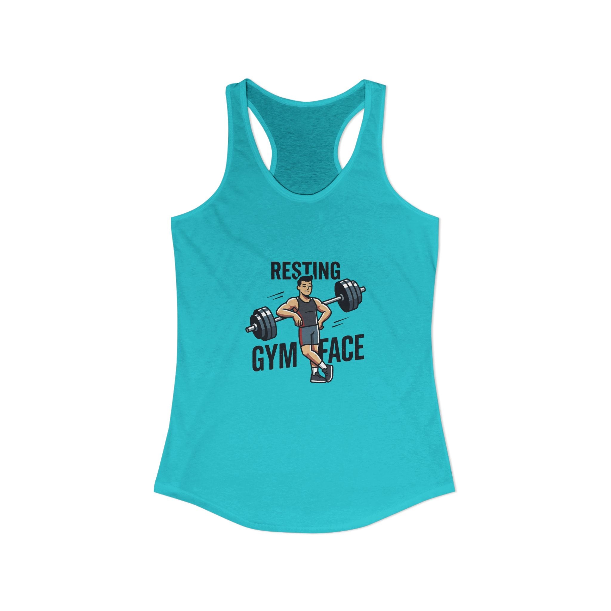 Resting Gym Face Women's Ideal Racerback Tank