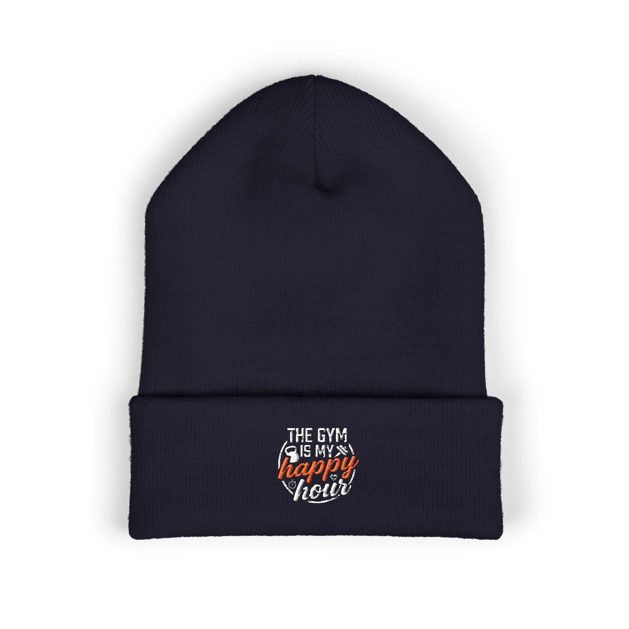 The Gym is My Happy Hour Classic Cuffed Beanie (Embroidery)