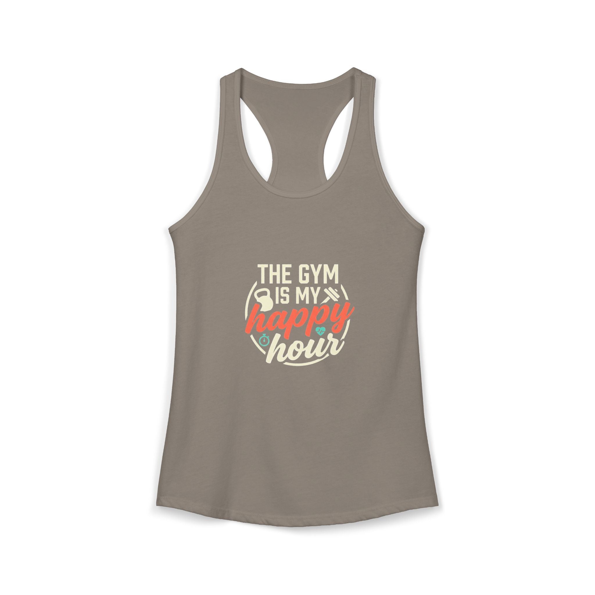 The Gym is My Happy Hour Women's Ideal Racerback Tank