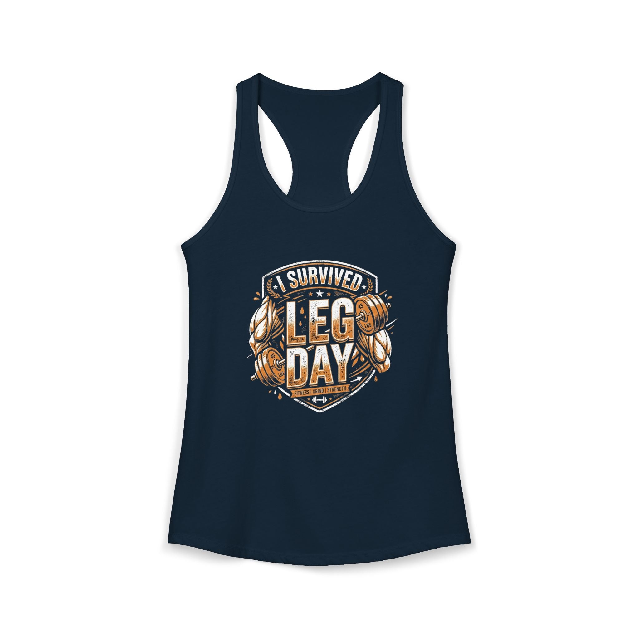 I Survived Leg Day Women's Ideal Racerback Tank