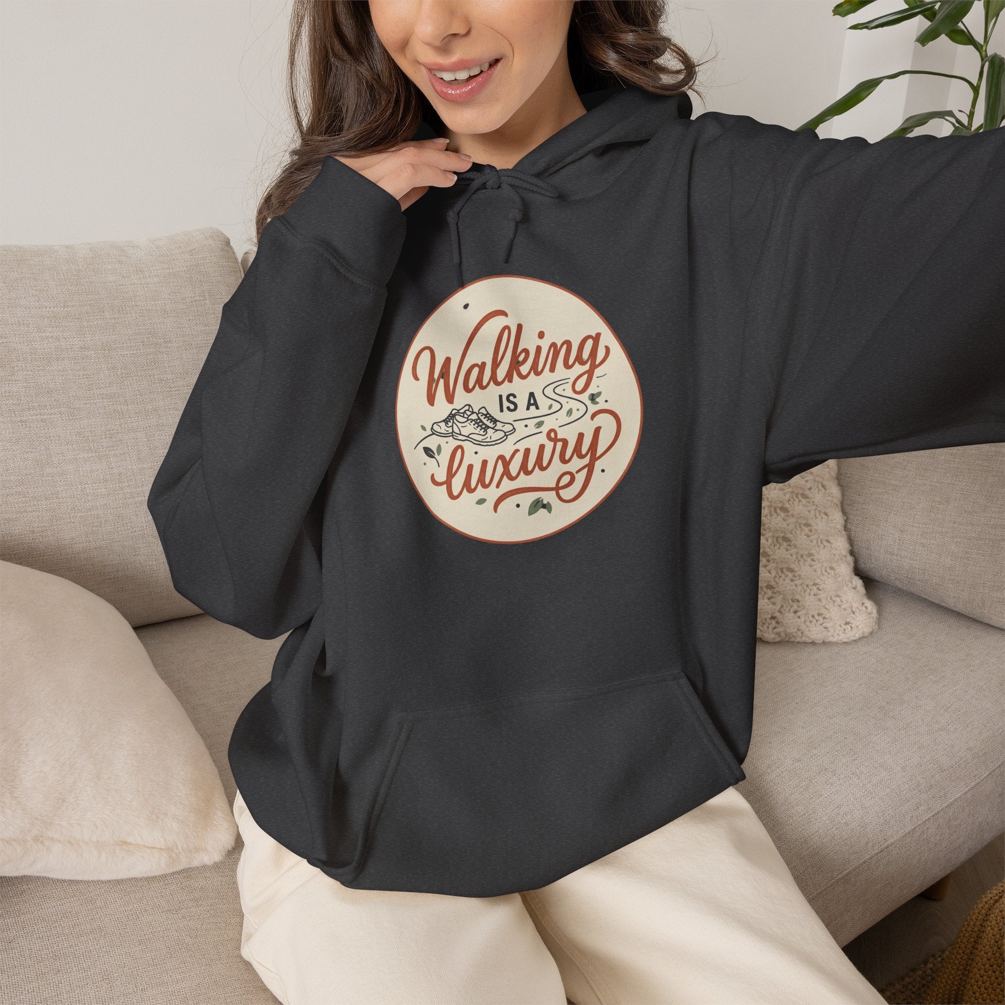 Walking is a Luxury Unisex Heavy Blend™ Hooded Sweatshirt