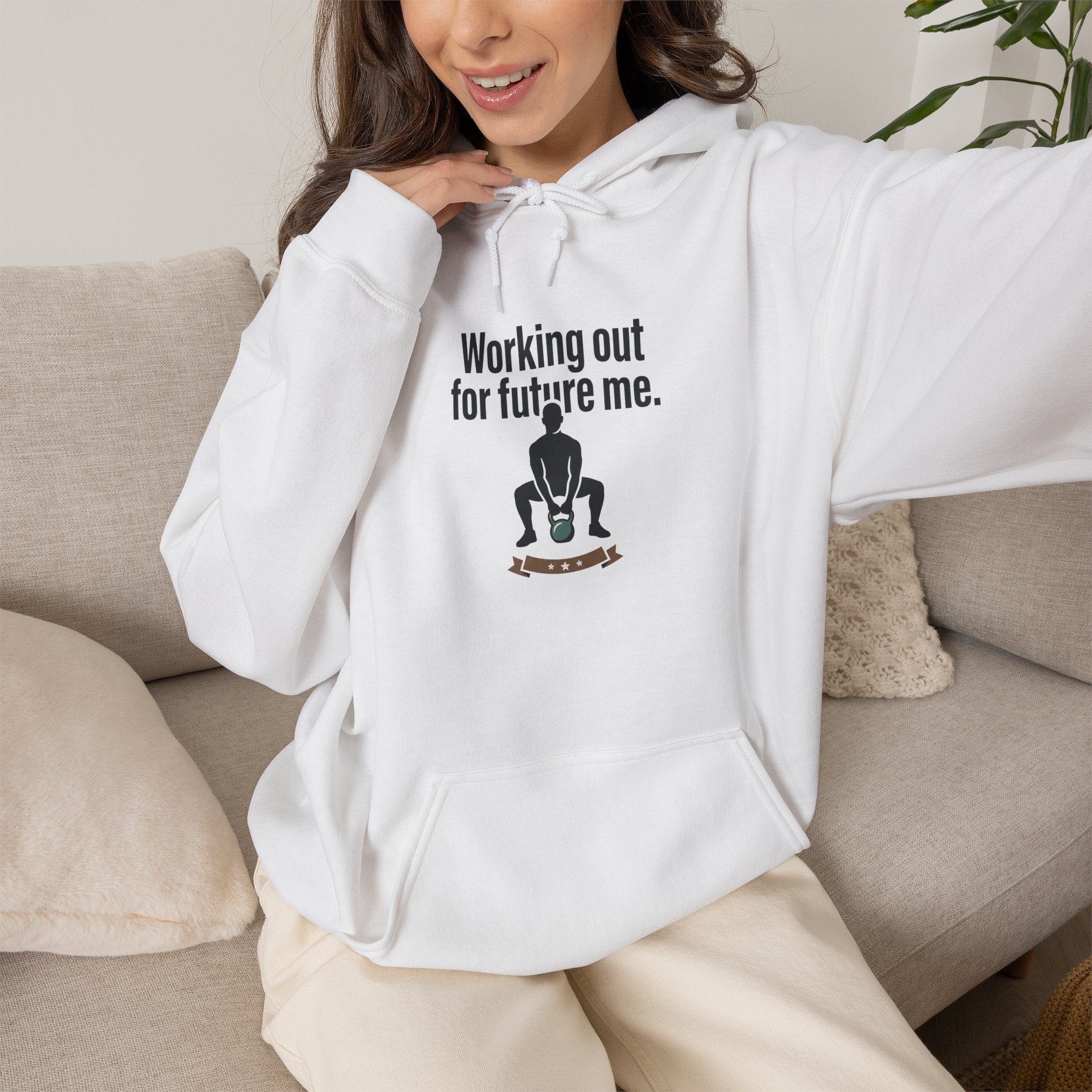 Working Out For Future Me Unisex Heavy Blend™ Hooded Sweatshirt