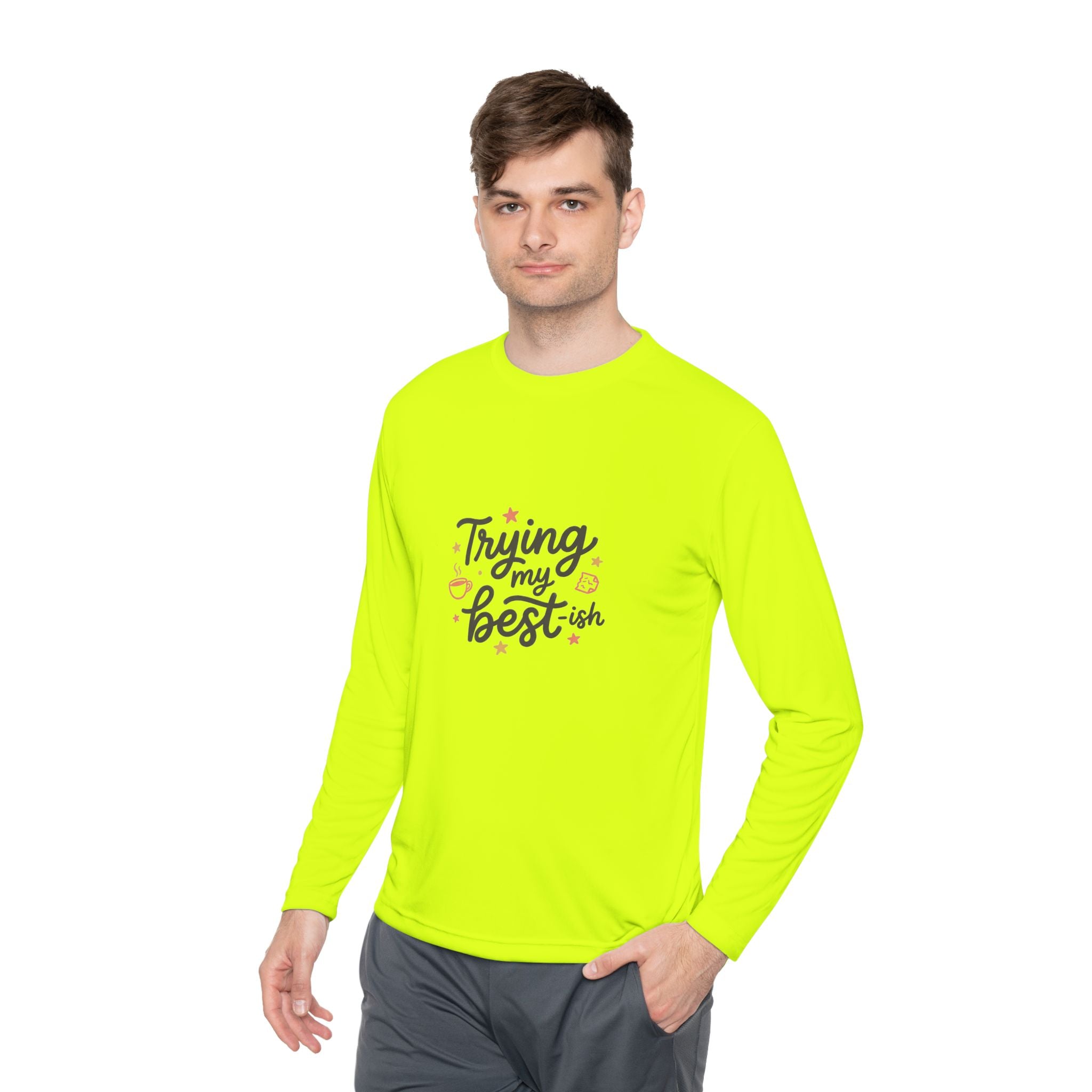 Trying My Best-ish Unisex Lightweight Long Sleeve Tee