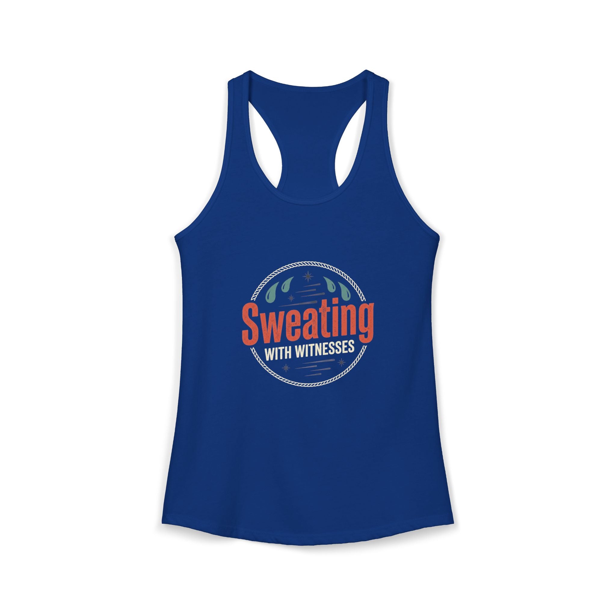 Sweating with Witnesses Women's Ideal Racerback Tank