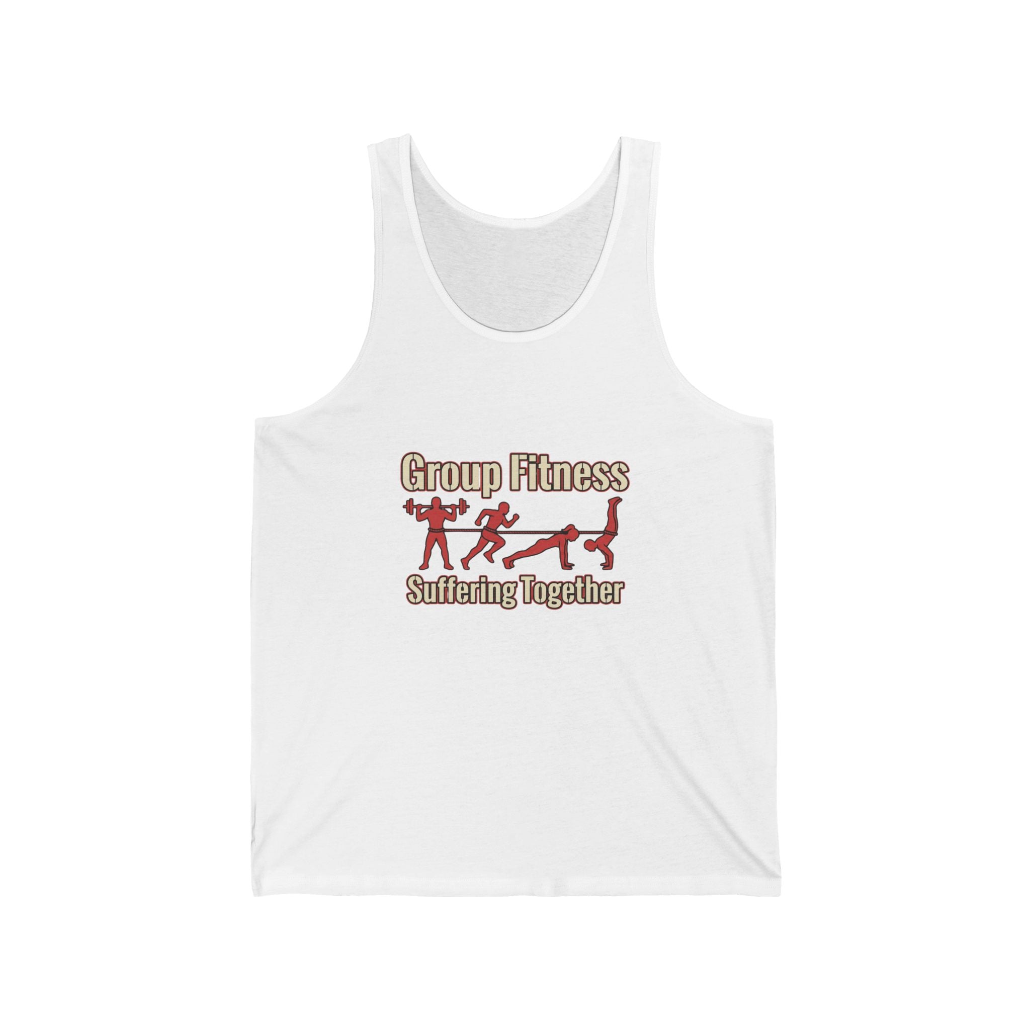 Group Fitness Suffering Together Unisex Jersey Tank
