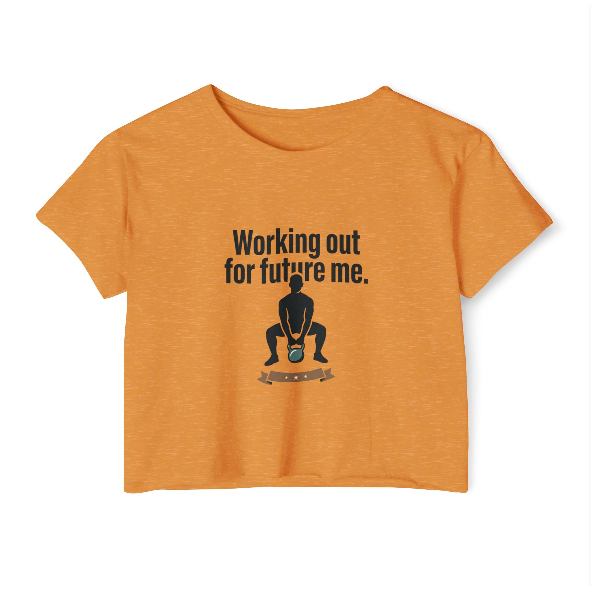 Working Out For Future Me Women's Festival Crop Top