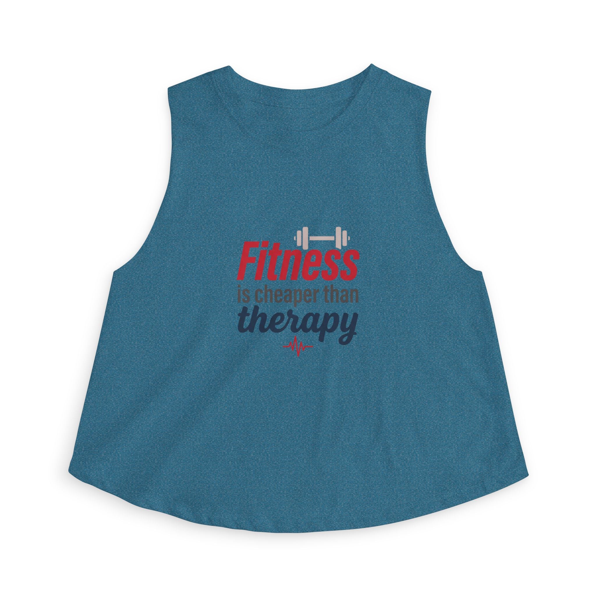 Fitness is Cheaper than Therapy Women's Crop Top
