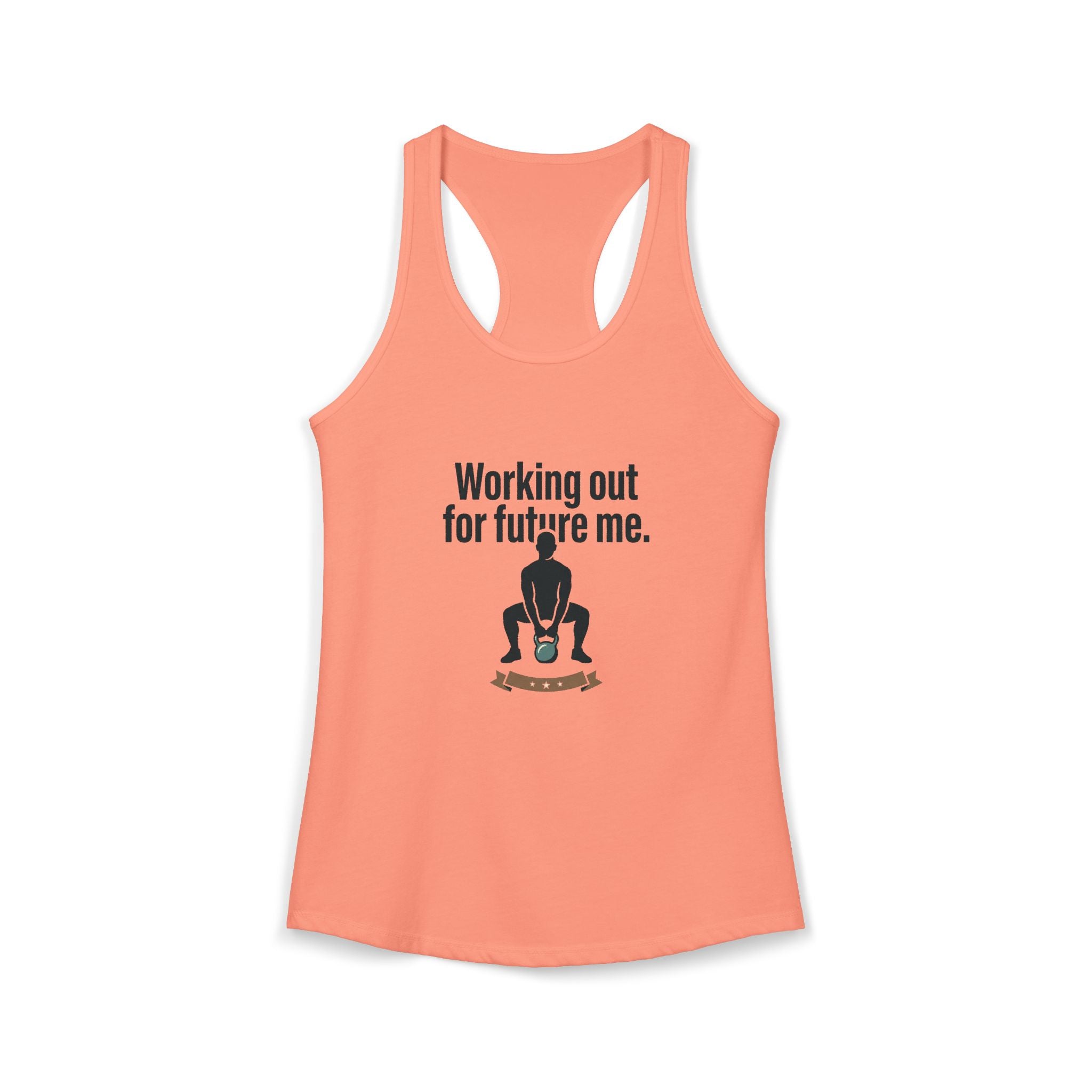 Working Out For Future Me Women's Ideal Racerback Tank