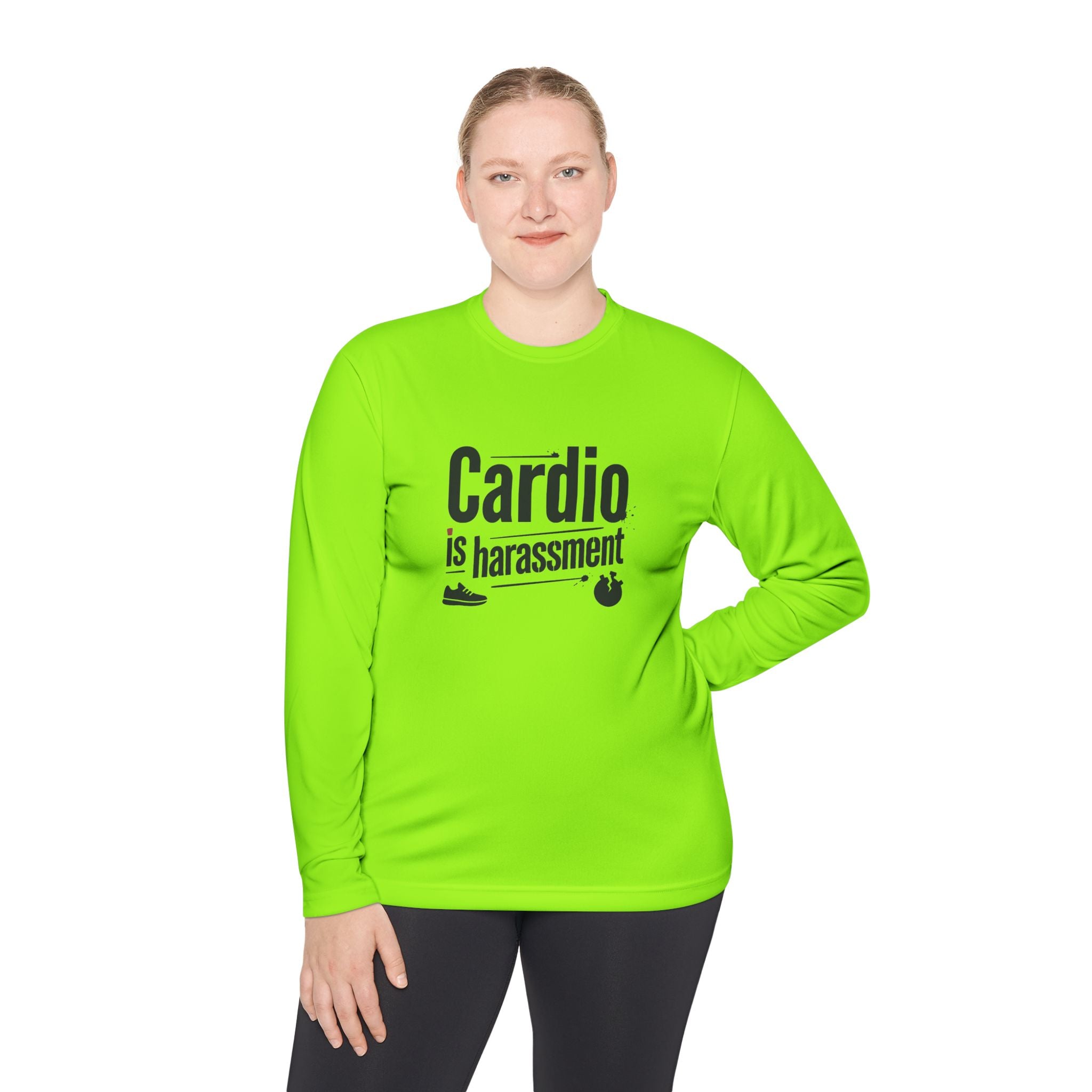 Cardio is Harassment Unisex Lightweight Long Sleeve Tee