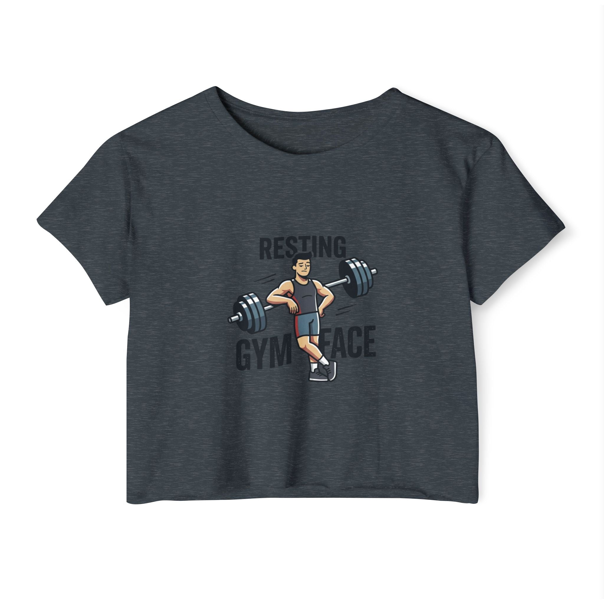 Resting Gym Face Women's Festival Crop Top