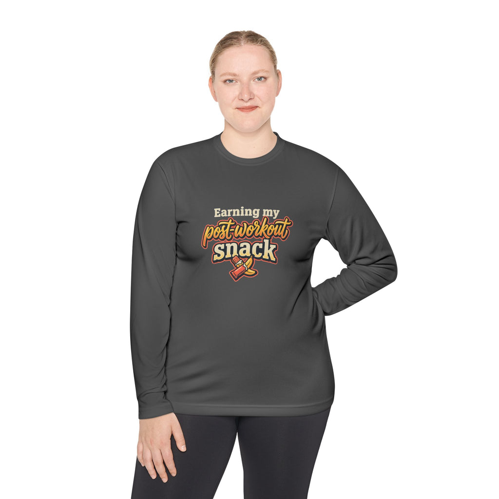 Earning My Post-Workout Snack Unisex Lightweight Long Sleeve Tee
