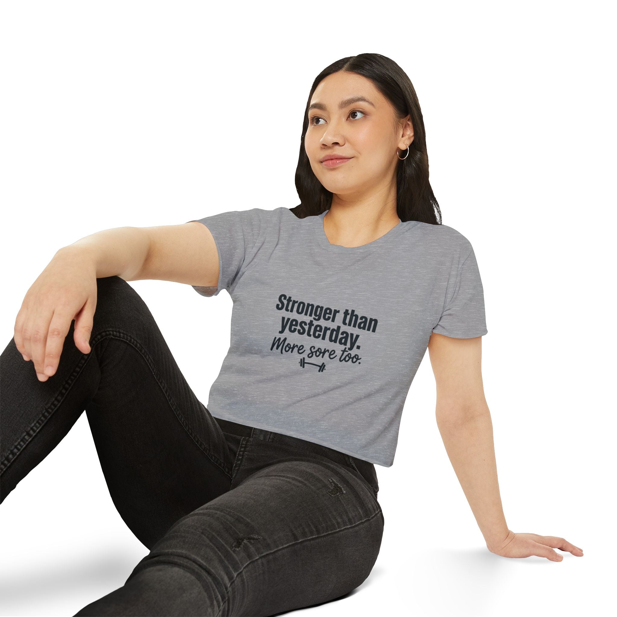 Stronger Than Yesterday Women's Festival Crop Top