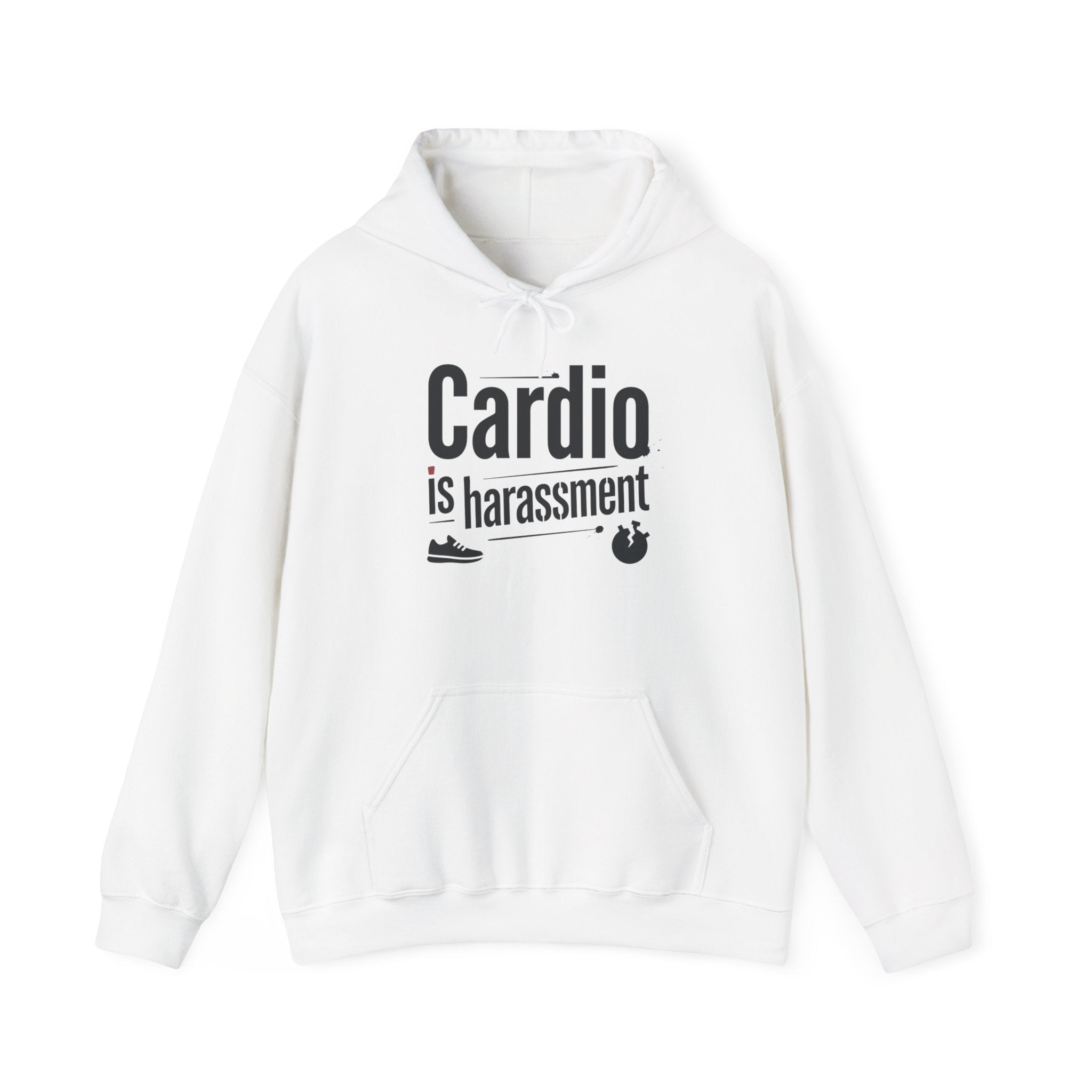 Cardio is Harassment Unisex Heavy Blend™ Hooded Sweatshirt