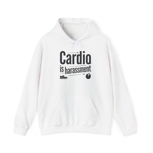 Cardio is Harassment Unisex Heavy Blend™ Hooded Sweatshirt