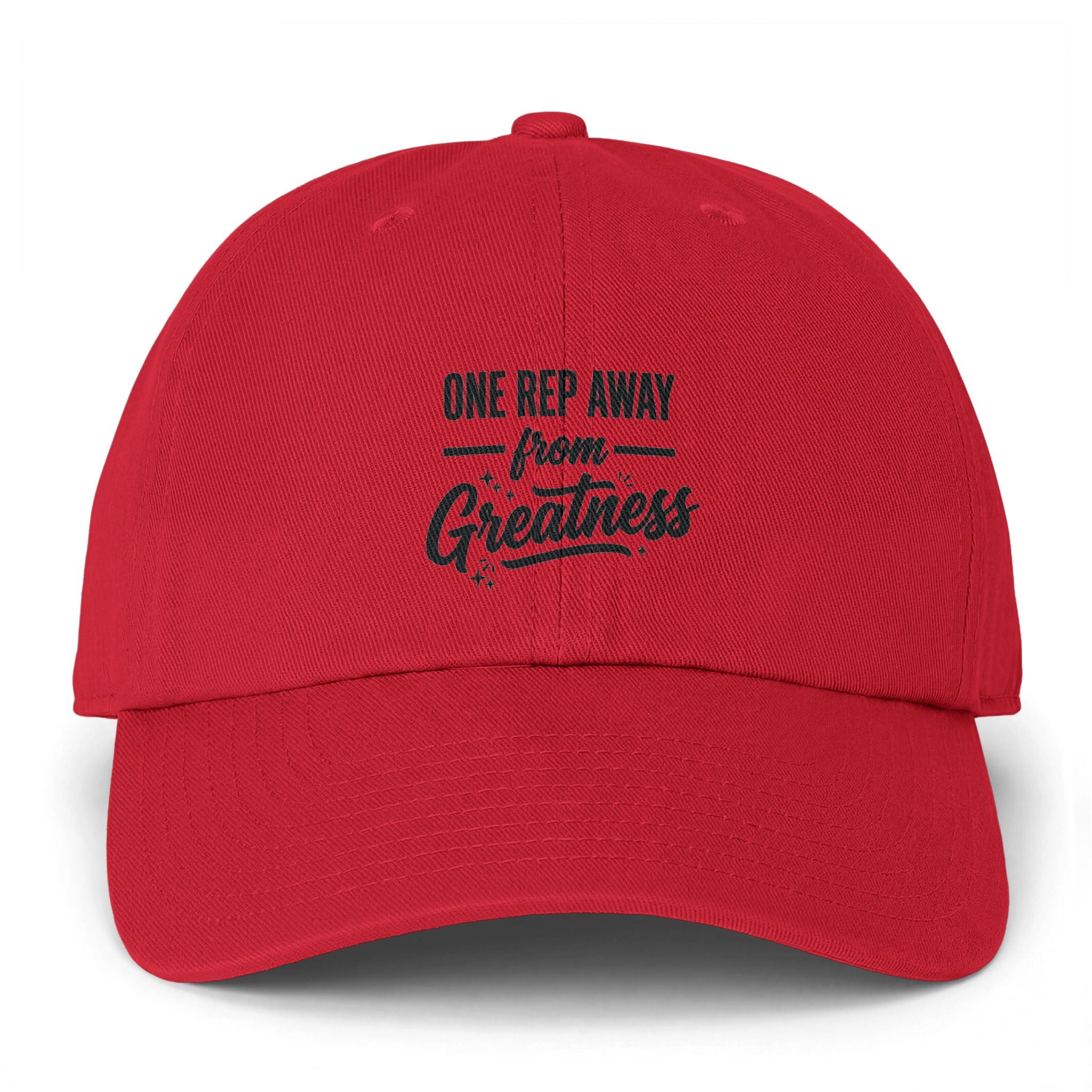 One Rep Away From Greatness Clean Up Cap