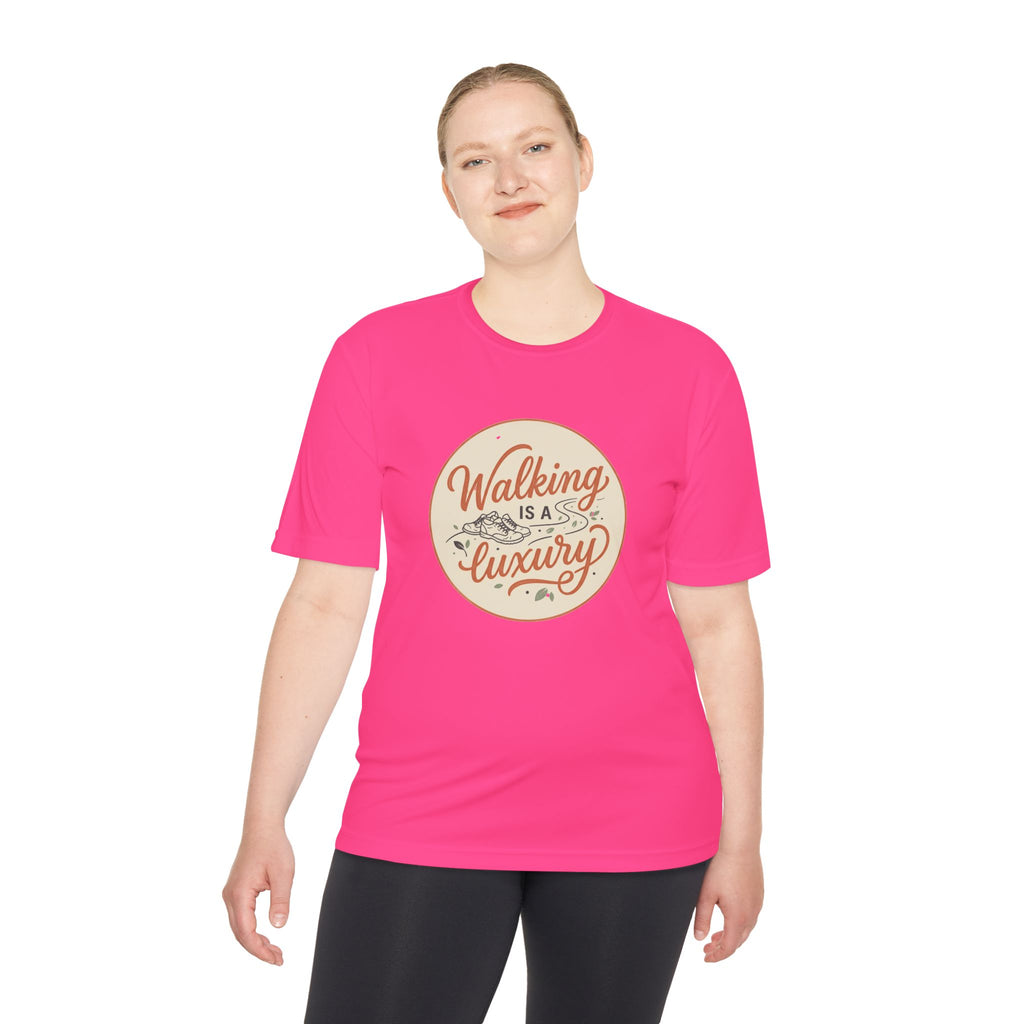 Walking is a Luxury Unisex Moisture Wicking Tee